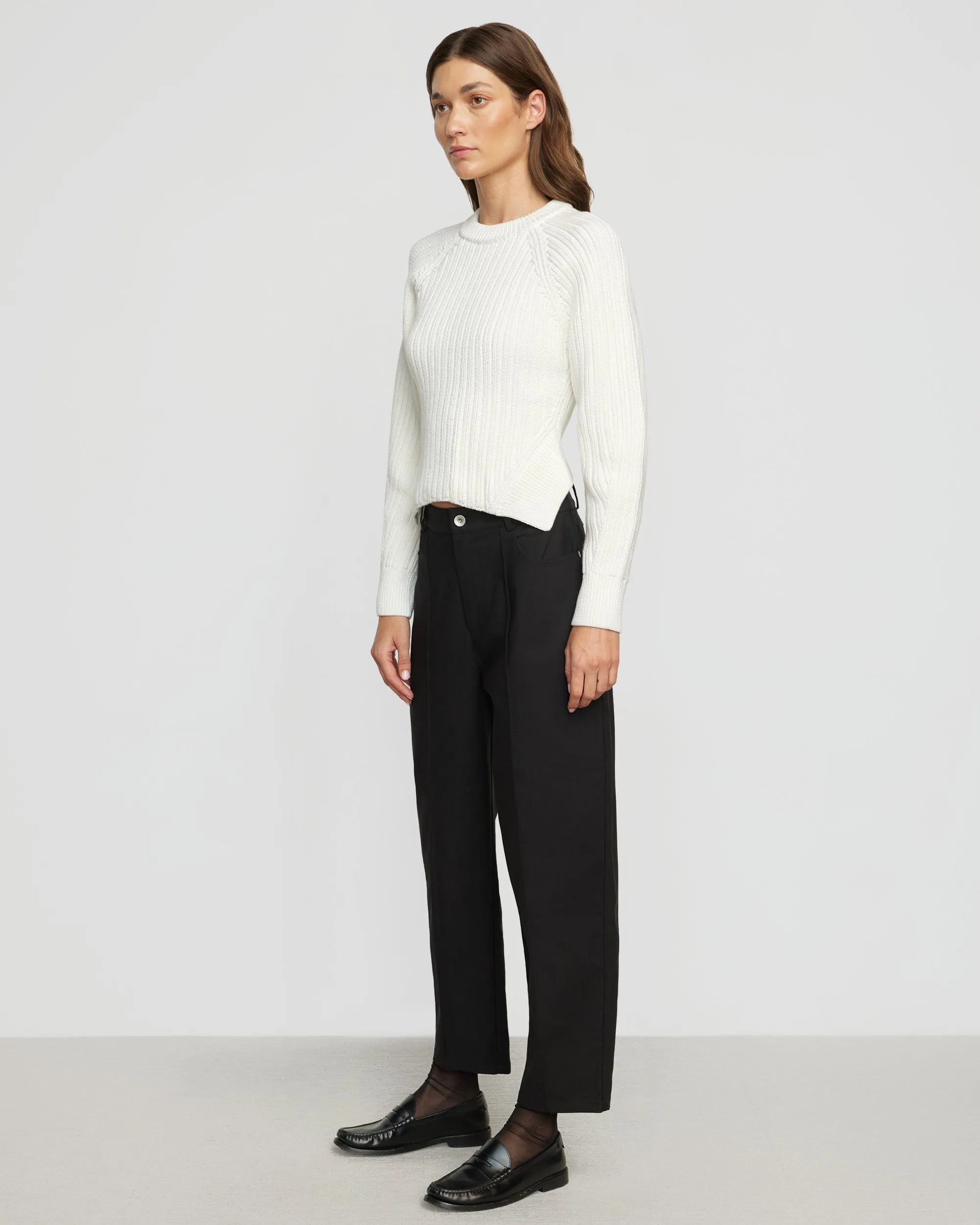 Iona Organic Cotton Cropped Sweater