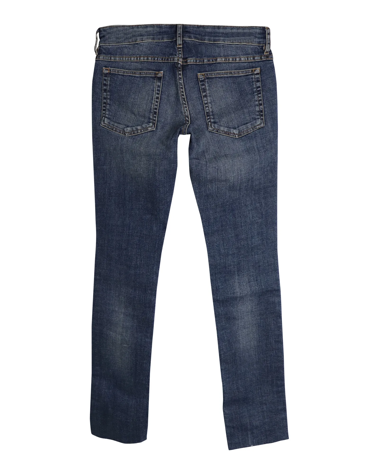 Isabel Marant Slim Fit Jeans in Blue Cotton Denim
