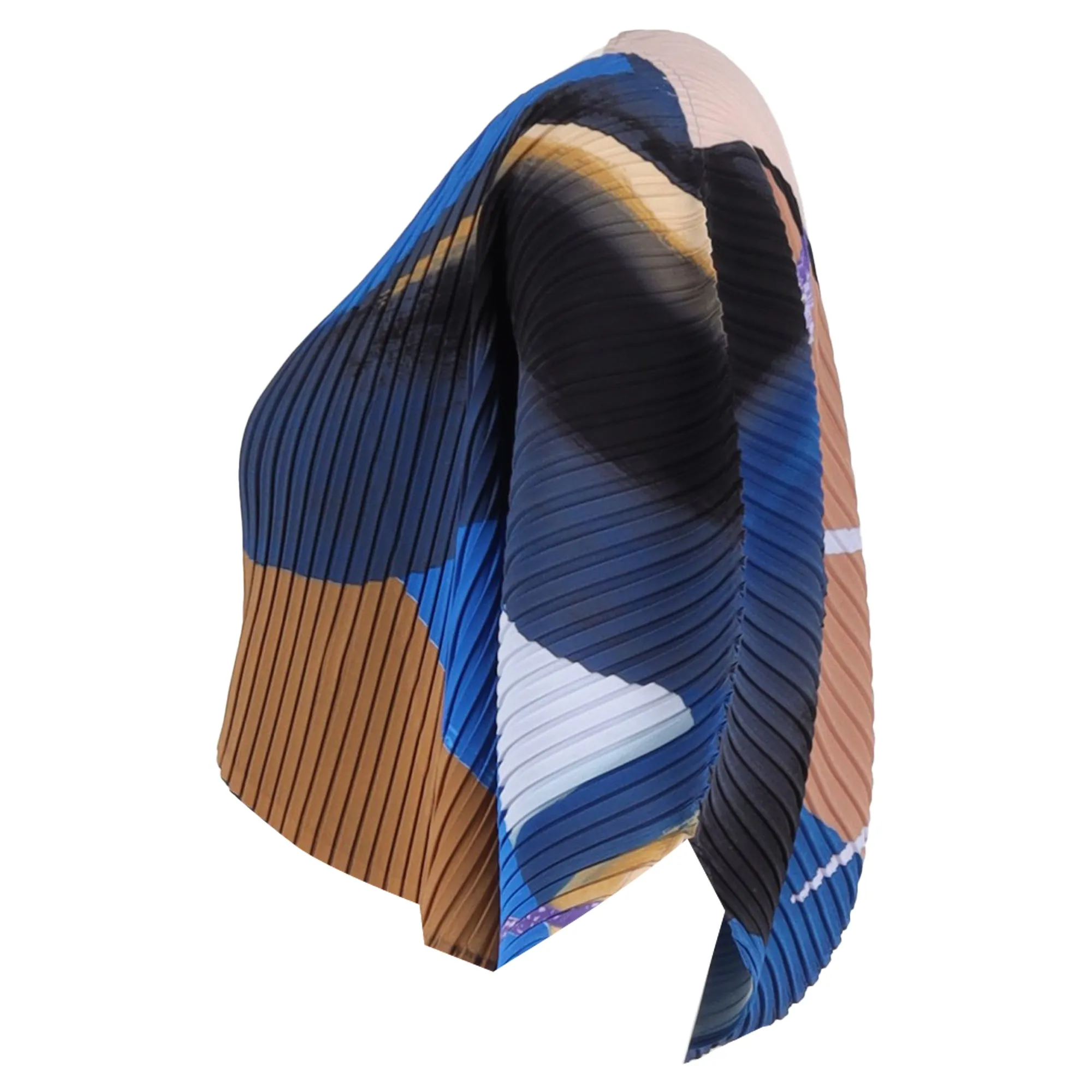 Issey Miyake Printed Bolero Jacket in Multicolor Polyester
