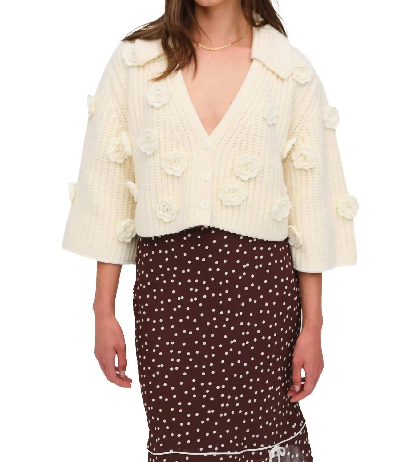 Ivy Cardigan In Cream