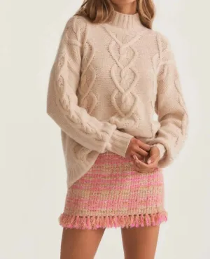 Izia Pullover In Wheat