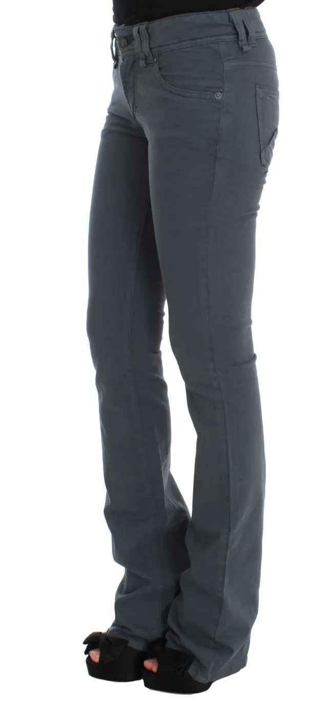 John Galliano  Cotton Blend Slim Fit Bootcut Women's Jeans