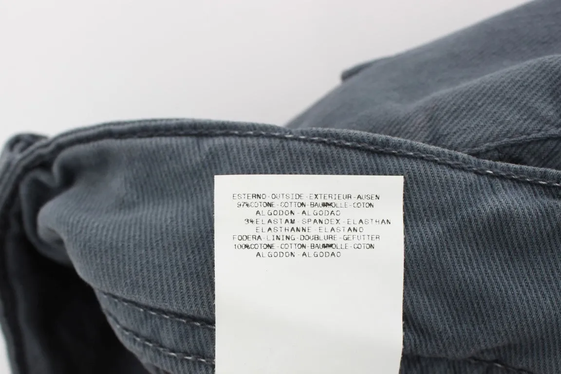 John Galliano  Cotton Blend Slim Fit Bootcut Women's Jeans