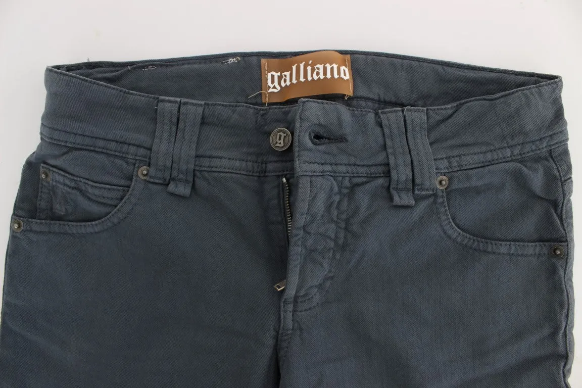 John Galliano  Cotton Blend Slim Fit Bootcut Women's Jeans