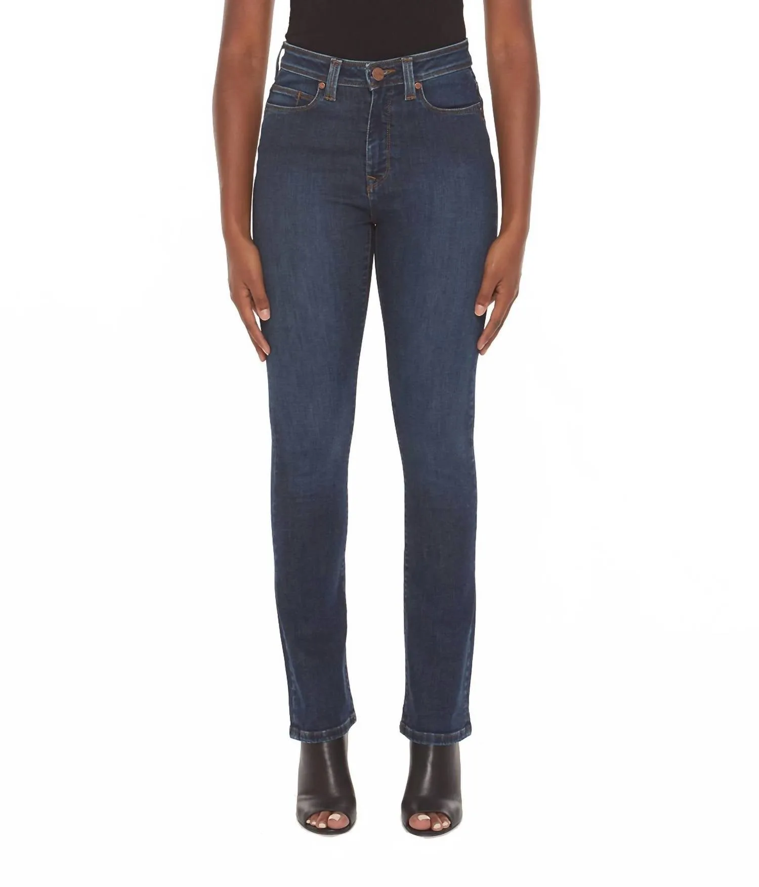 Kate High Rise Straight Jeans In Cool Starry Night