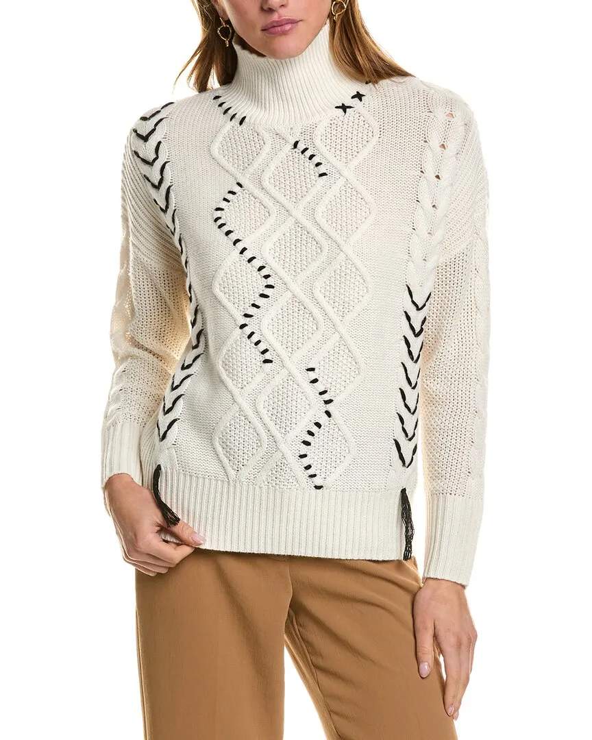 Kier   J Turtleneck Wool & Cashmere-Blend Sweater