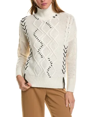 Kier   J Turtleneck Wool & Cashmere-Blend Sweater