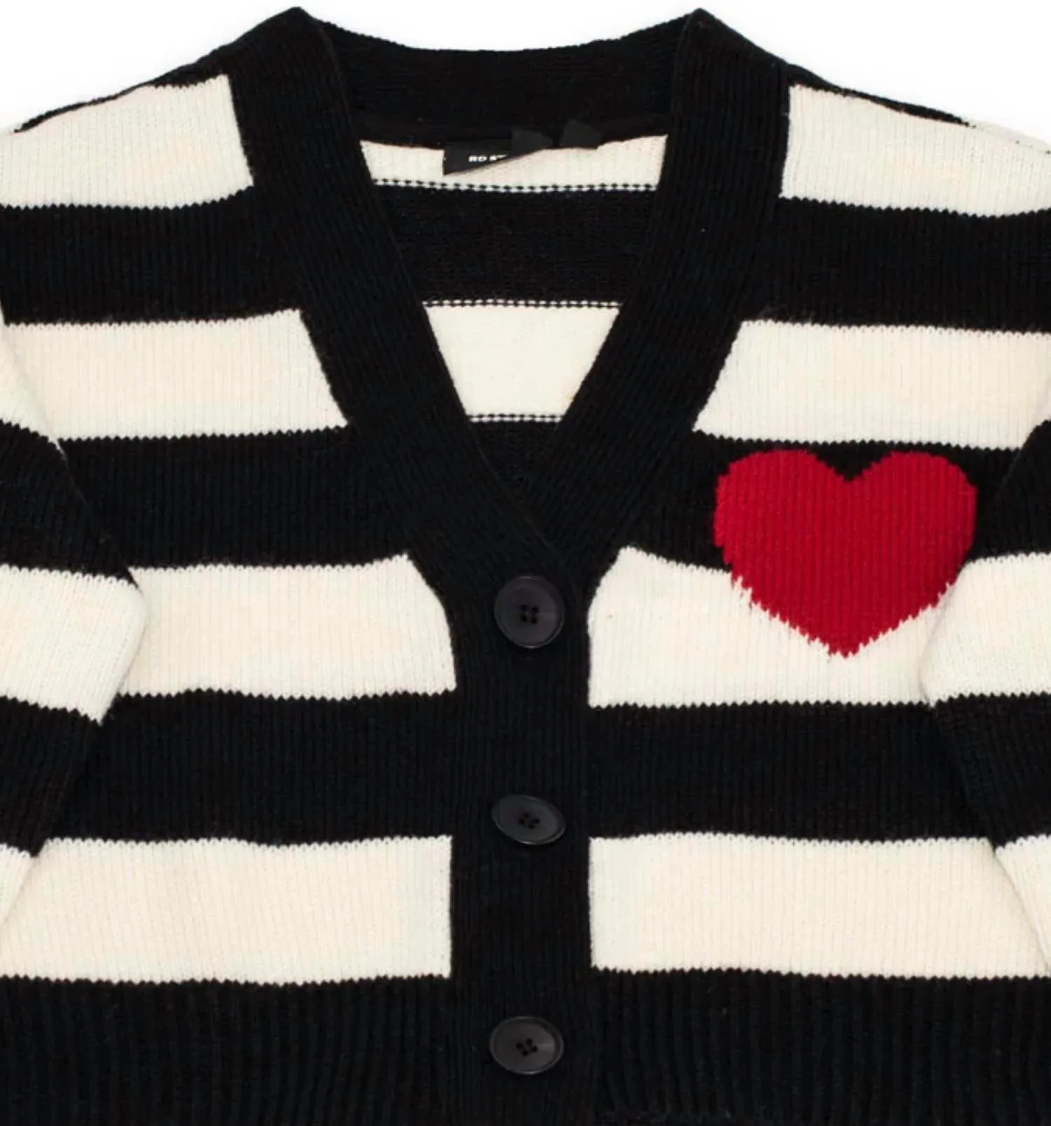 Kinika Striped Heart Cardigan