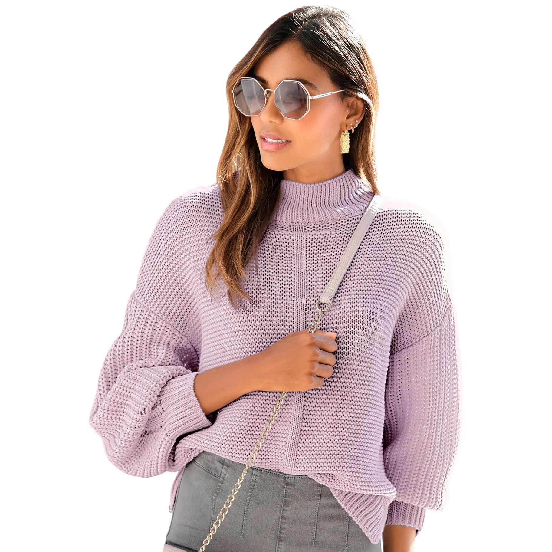 LASCANA Women's Oversized Knit Sweater