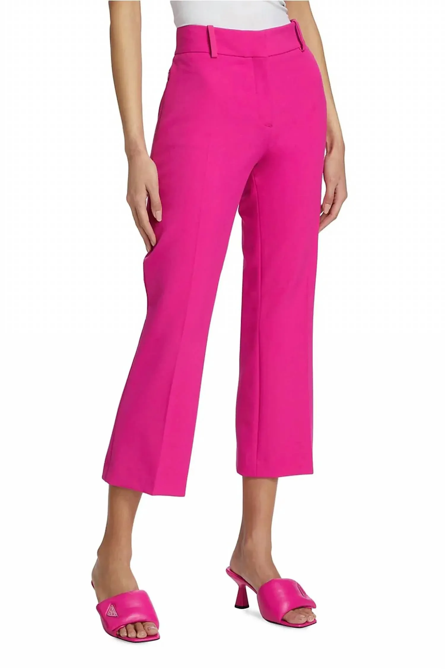 Le Crop Mini Boot Trouser In Fuchsia
