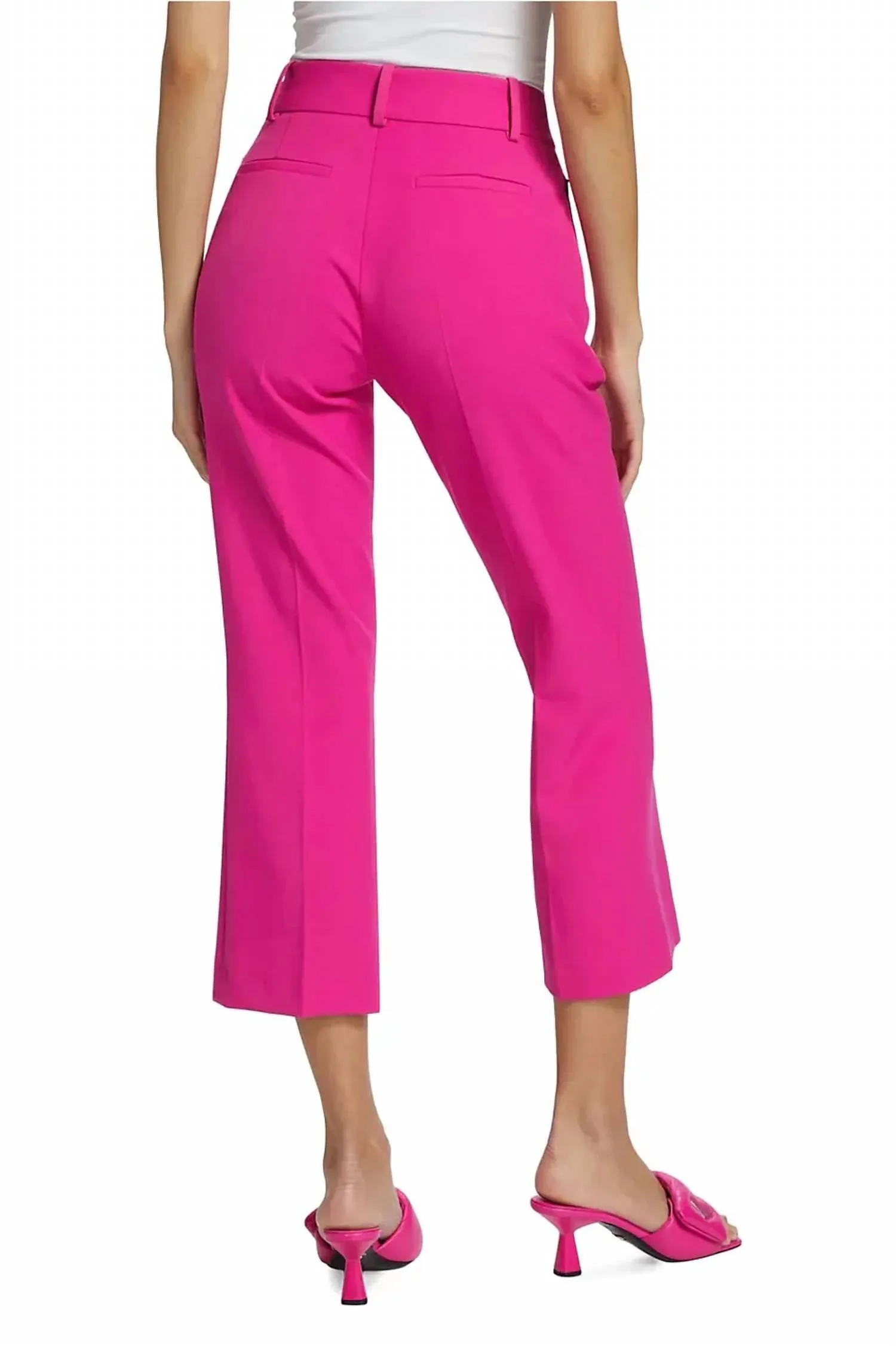 Le Crop Mini Boot Trouser In Fuchsia