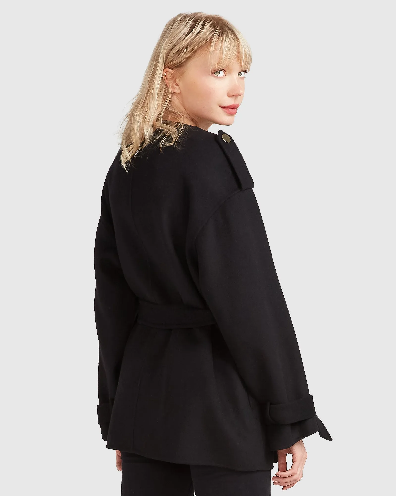 Let Me Go Collarless Coat