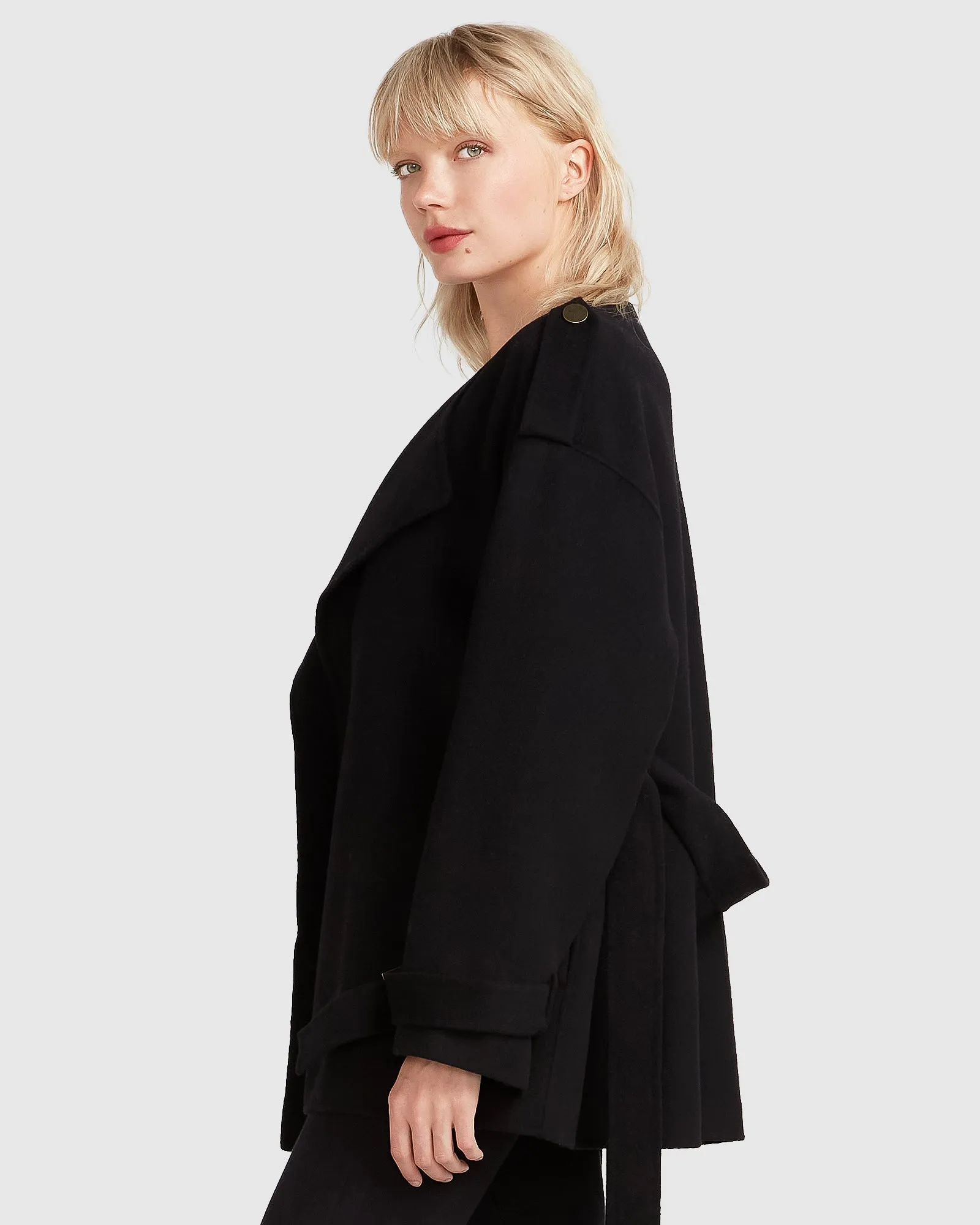 Let Me Go Collarless Coat