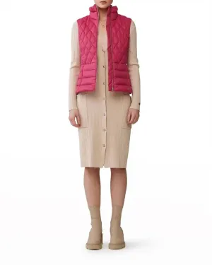 Light Down Vest In Ruby