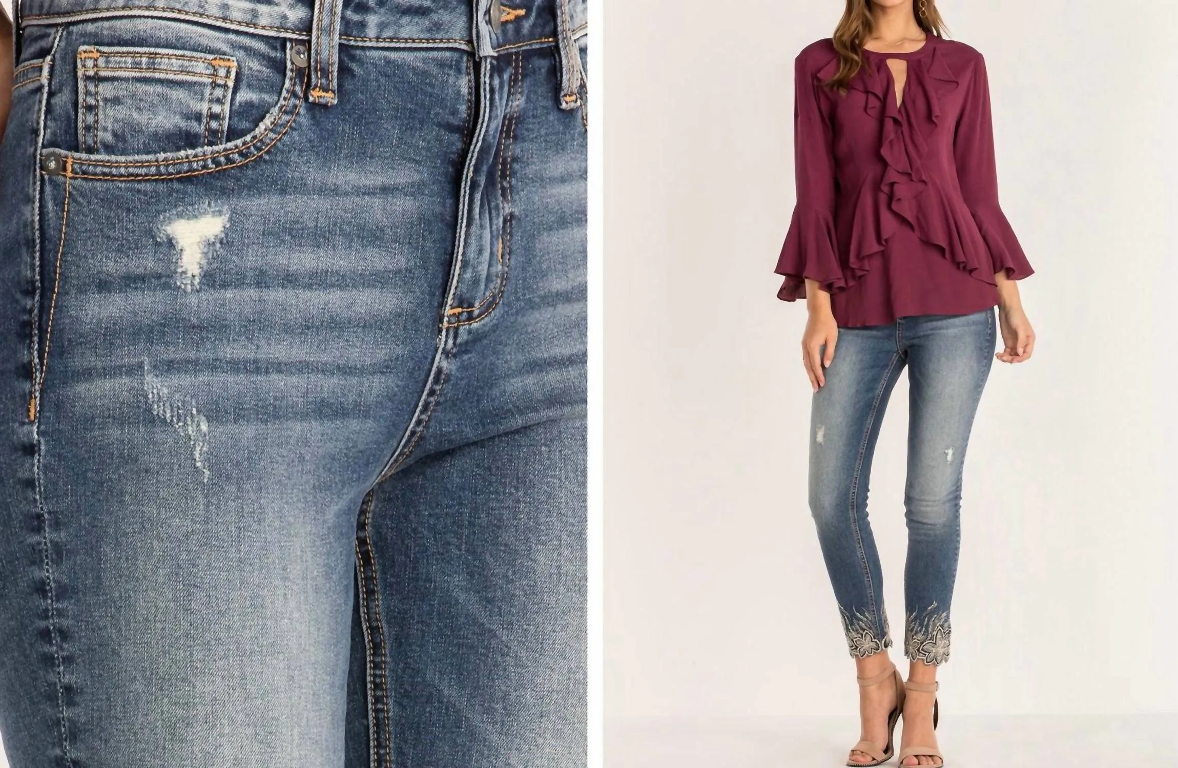 Light Of The Day Skinny Jeans In Medium Wash