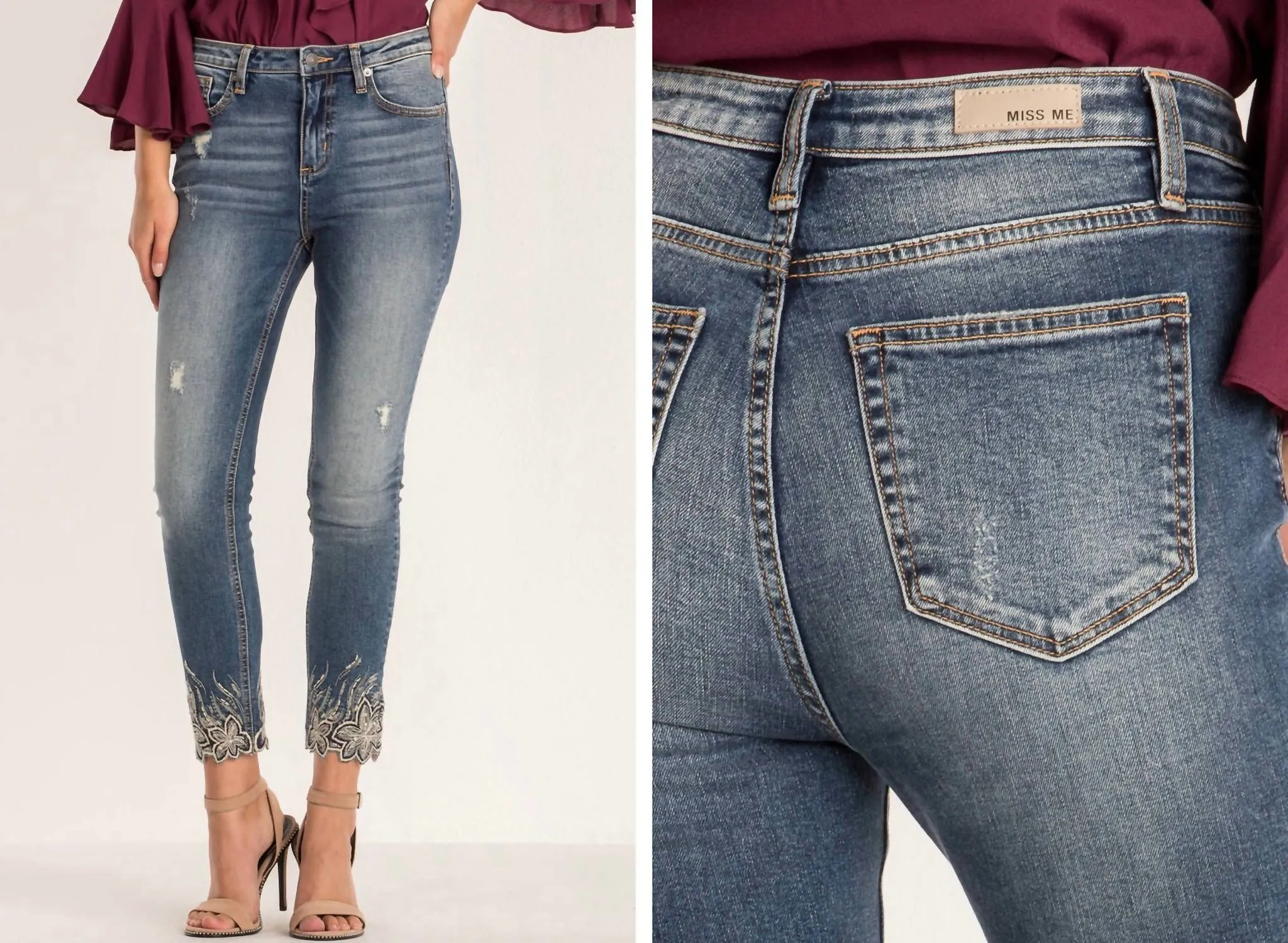 Light Of The Day Skinny Jeans In Medium Wash