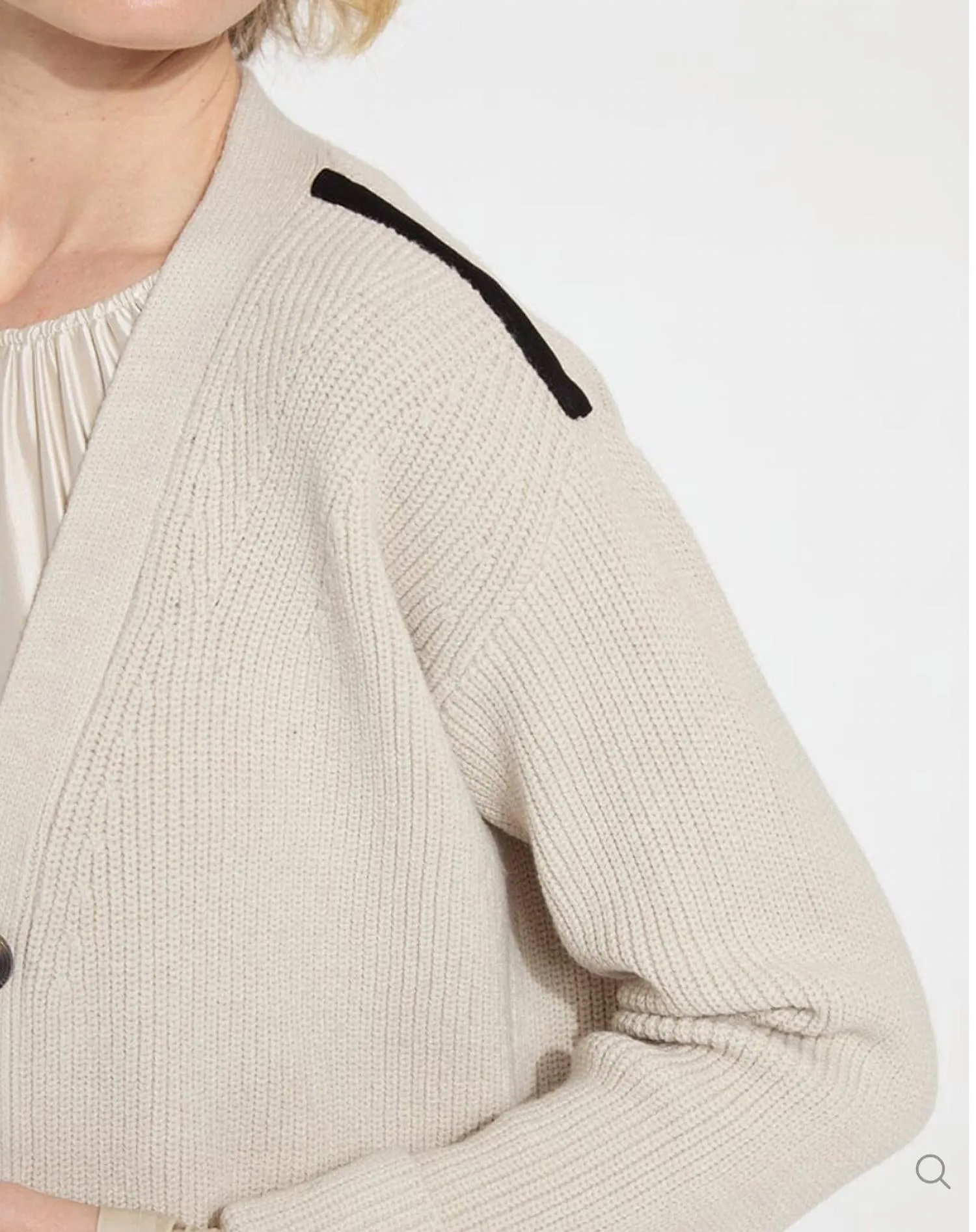 Lilith Cardigan Sweater In Light Pewter