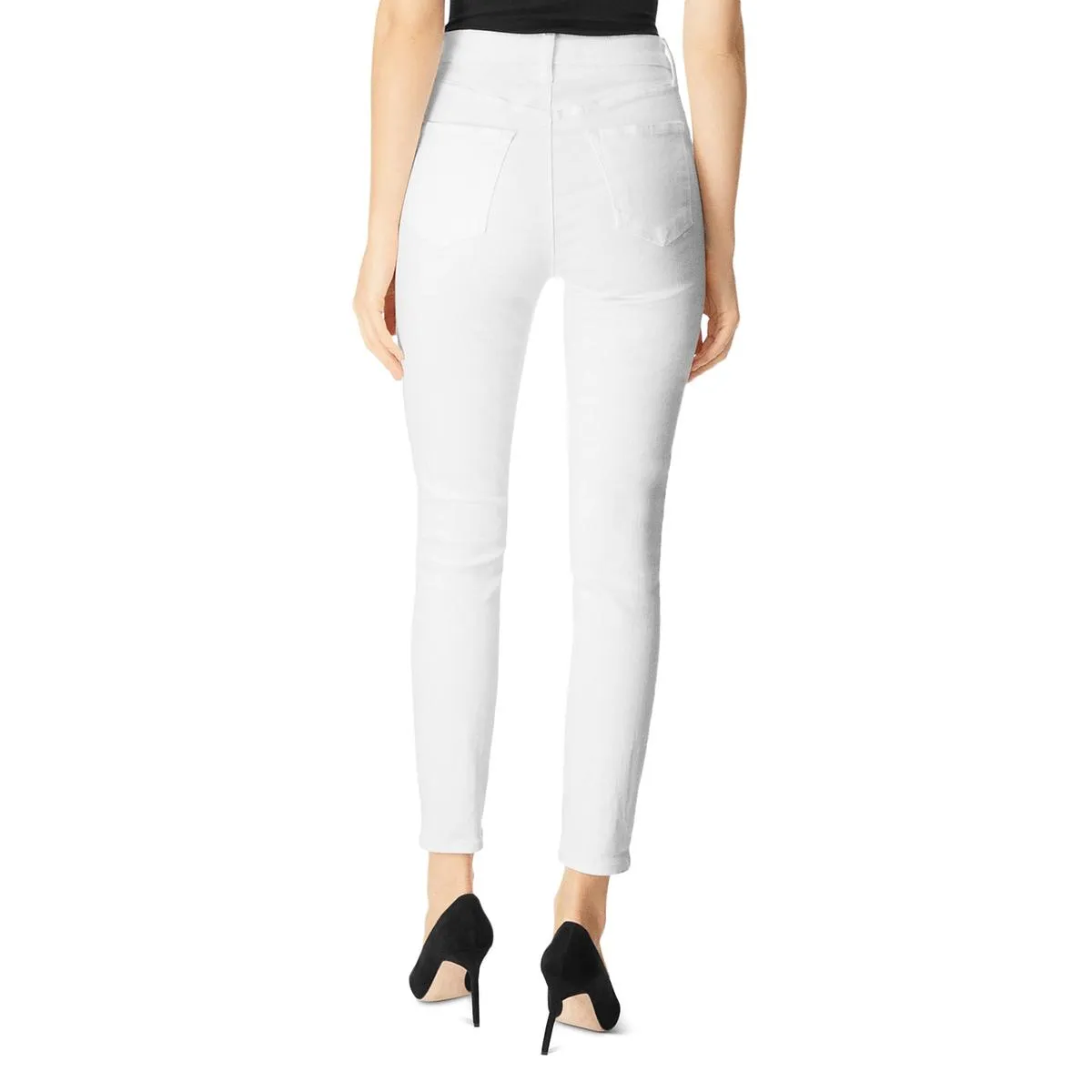 Lillie Womens High Rise Crop Skinny Jeans