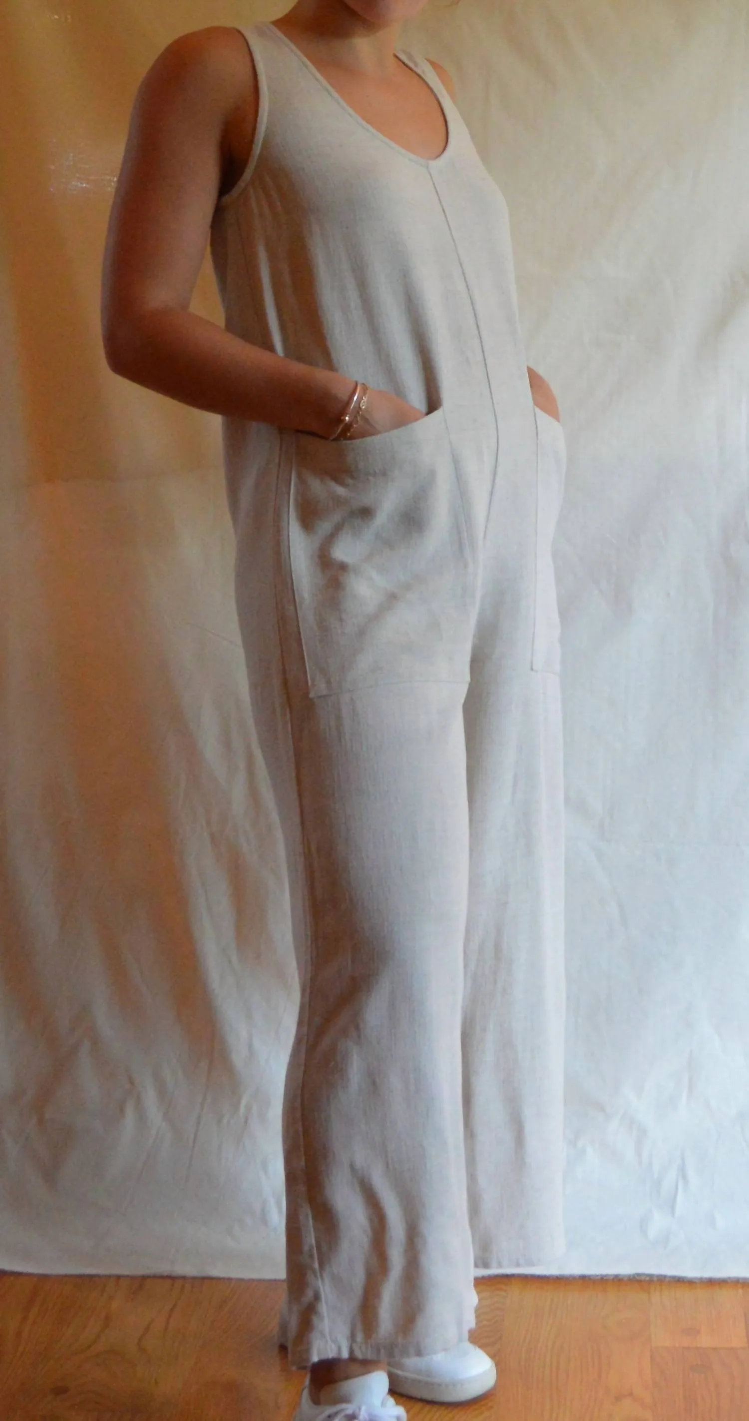 Linen Remy Jumpsuit In Natural