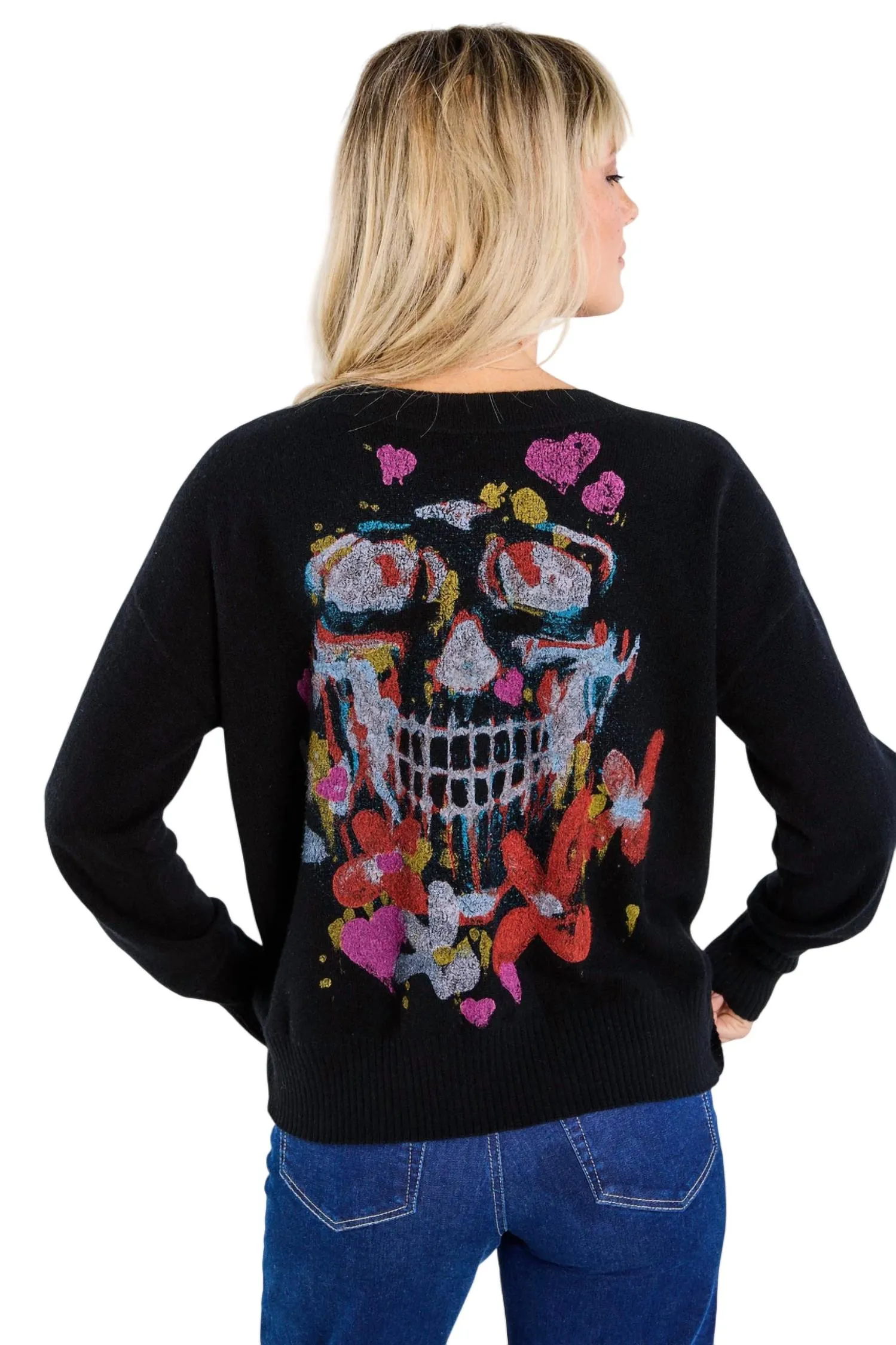 Looking Back Sweater Top In Onyx