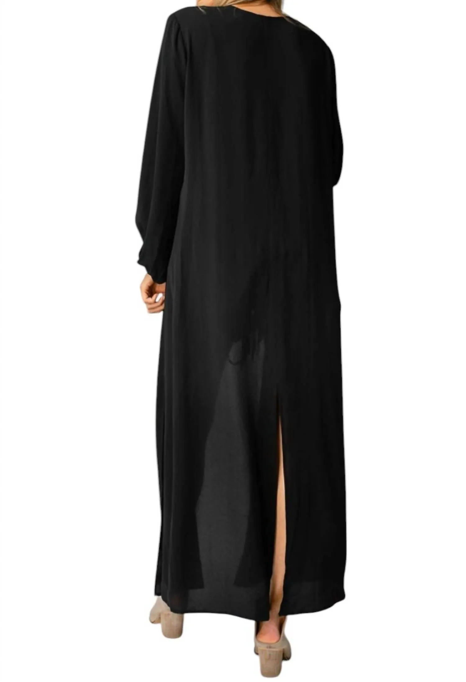 Loretta Duster In Black