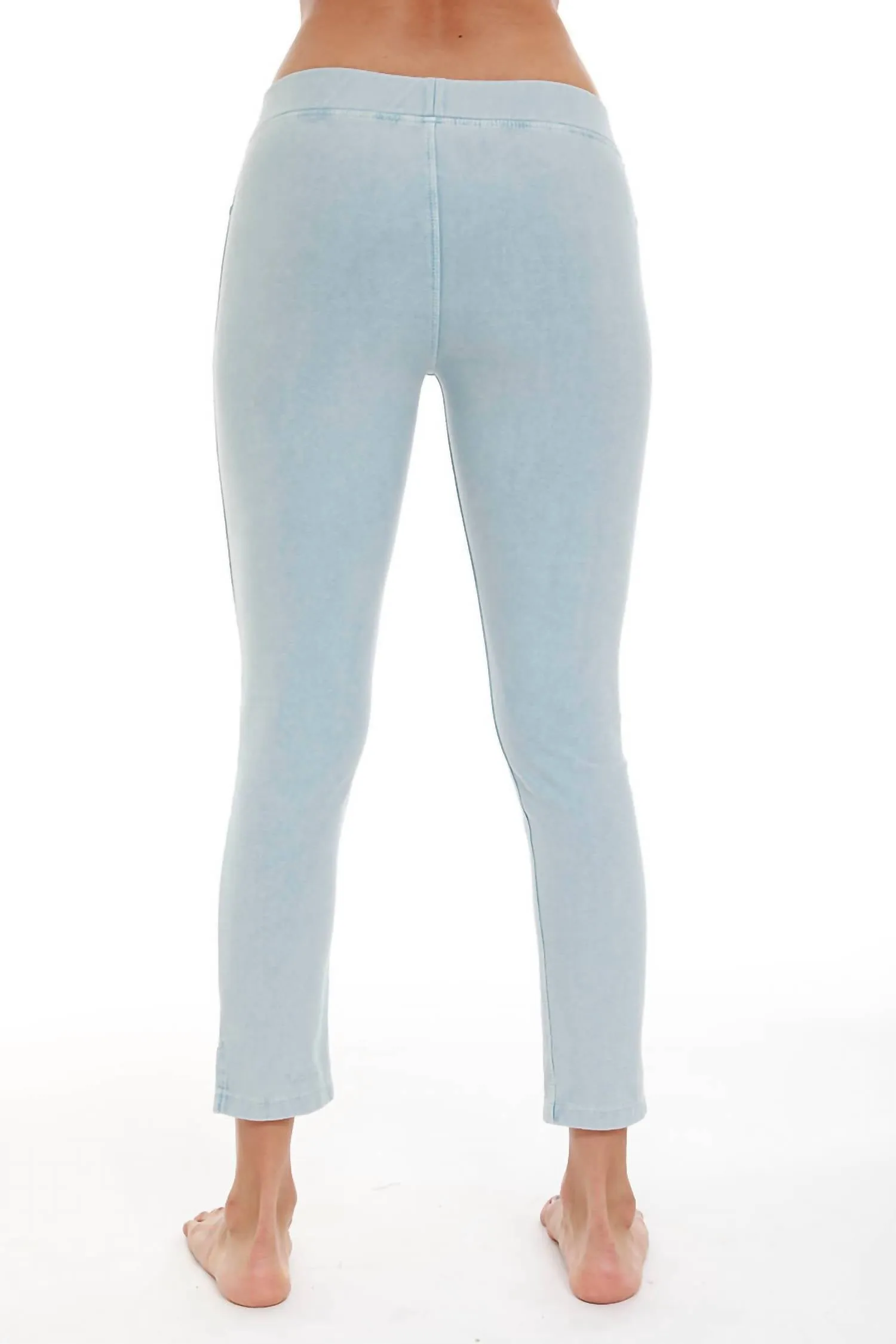 Low Rise Capri In Grayblue