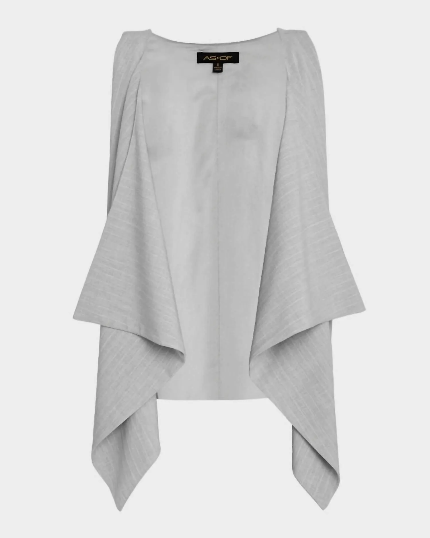 Luxembourg Twill Vest In Gray Pinstripe