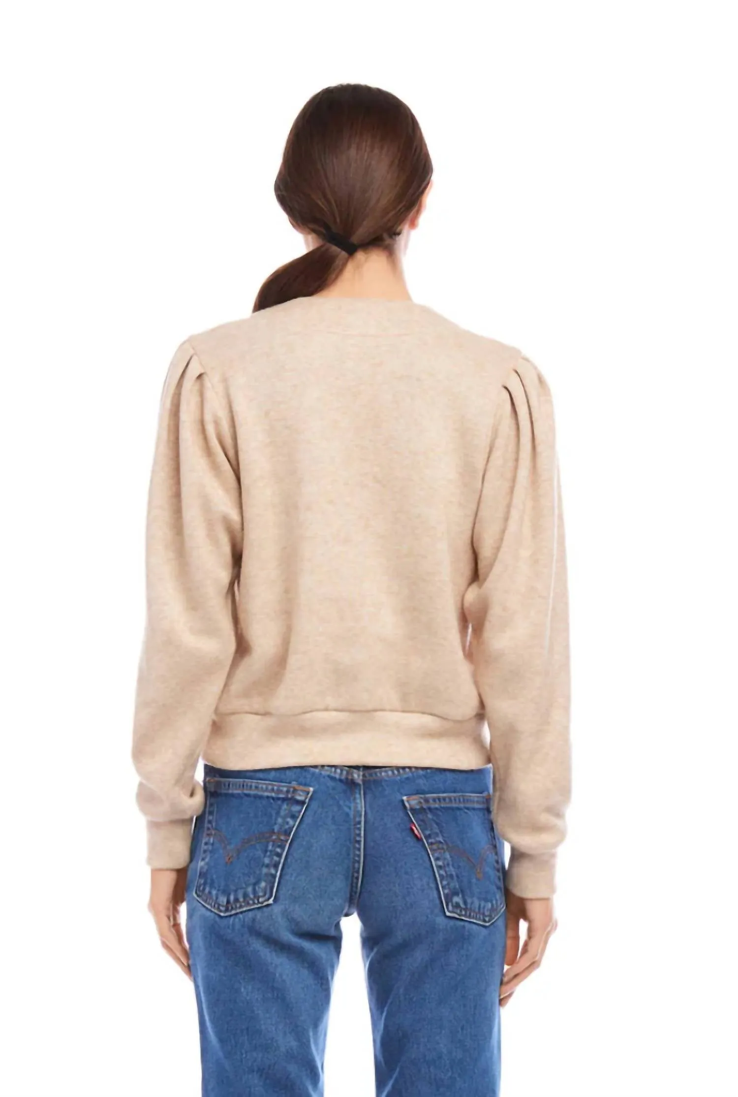 Madeline Cardigan In Oat