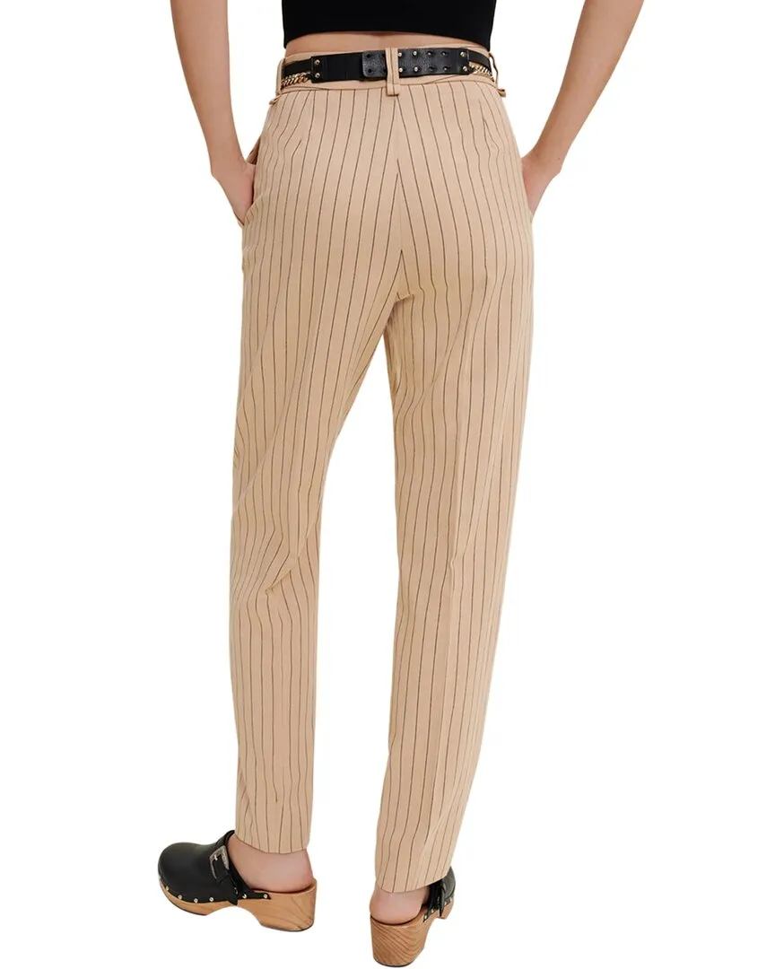Maje Linen-Blend Pant