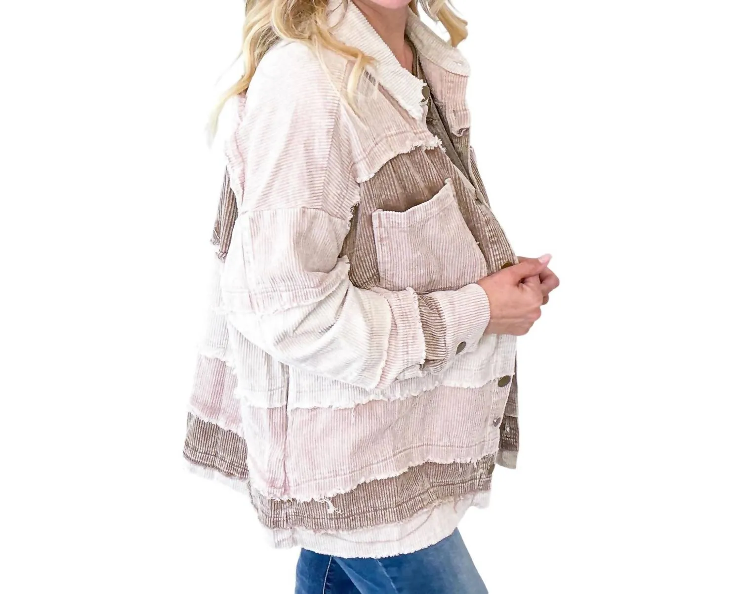 Making Me Blush Shacket In Mauve