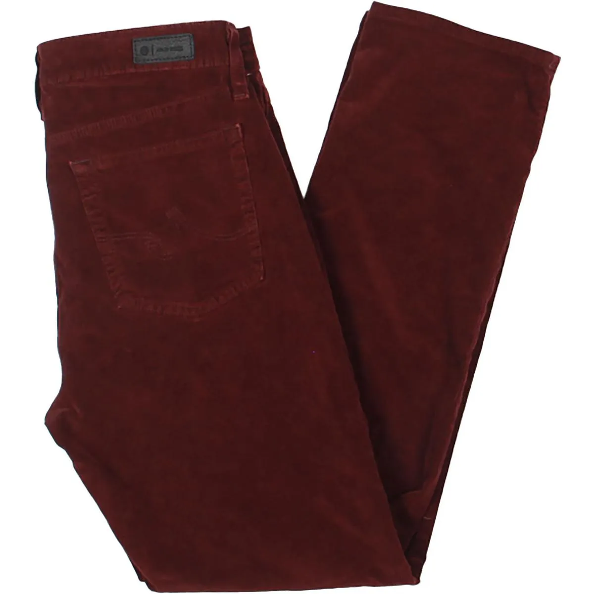 Mari Womens Corduroy High Rise Straight Leg Pants
