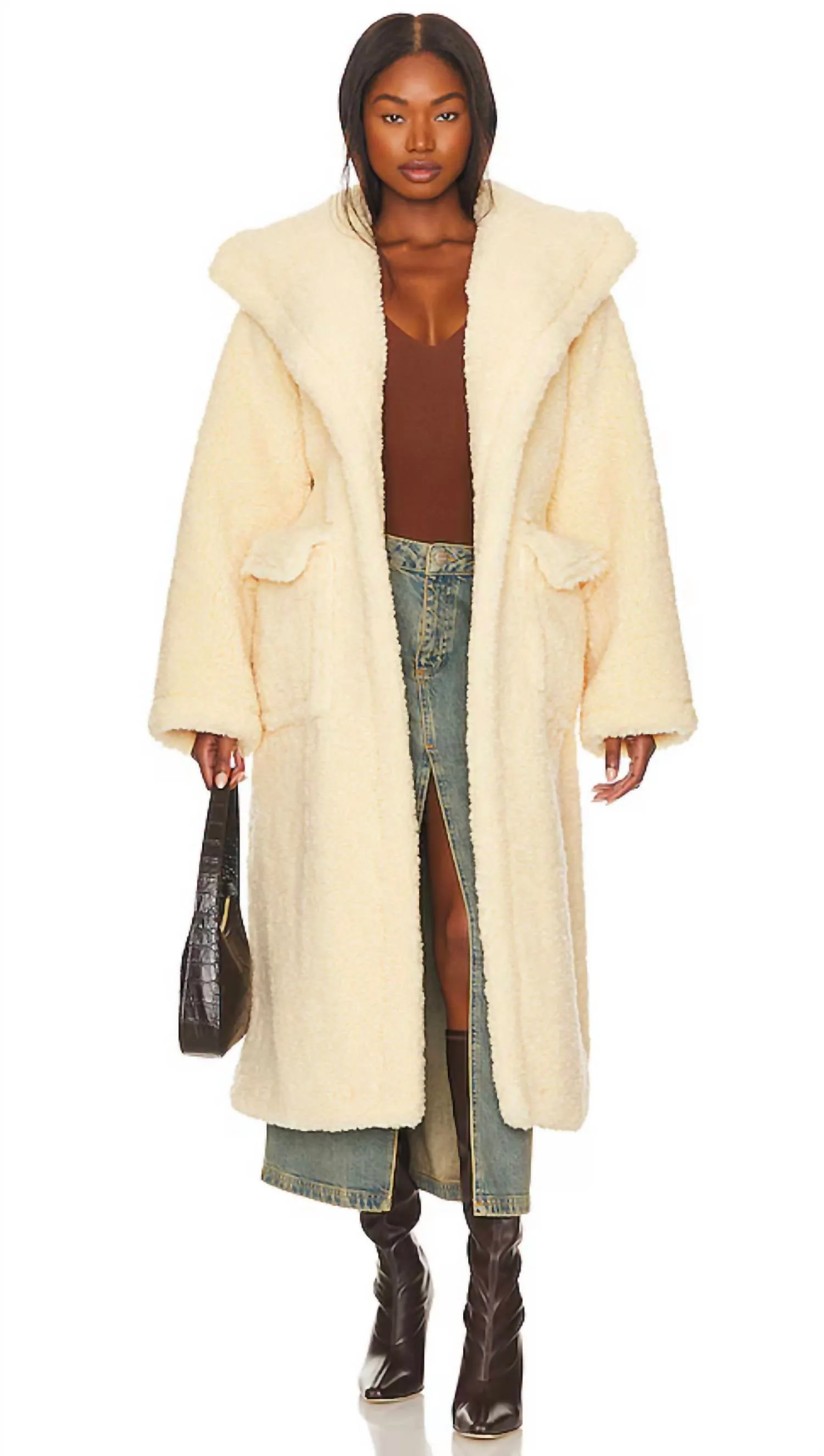 Marianna Gabriella Robe Coat In Wheat