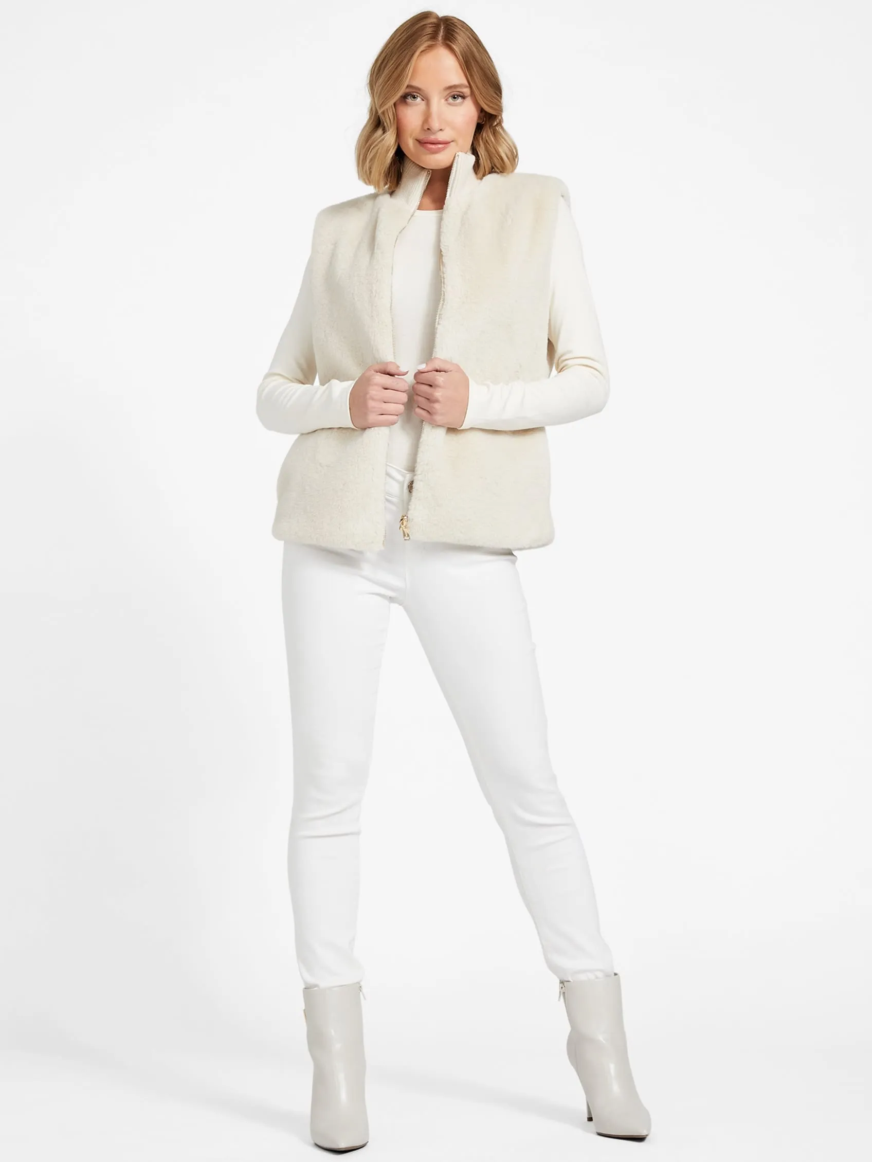 Marilene Reversible Faux-Fur Vest