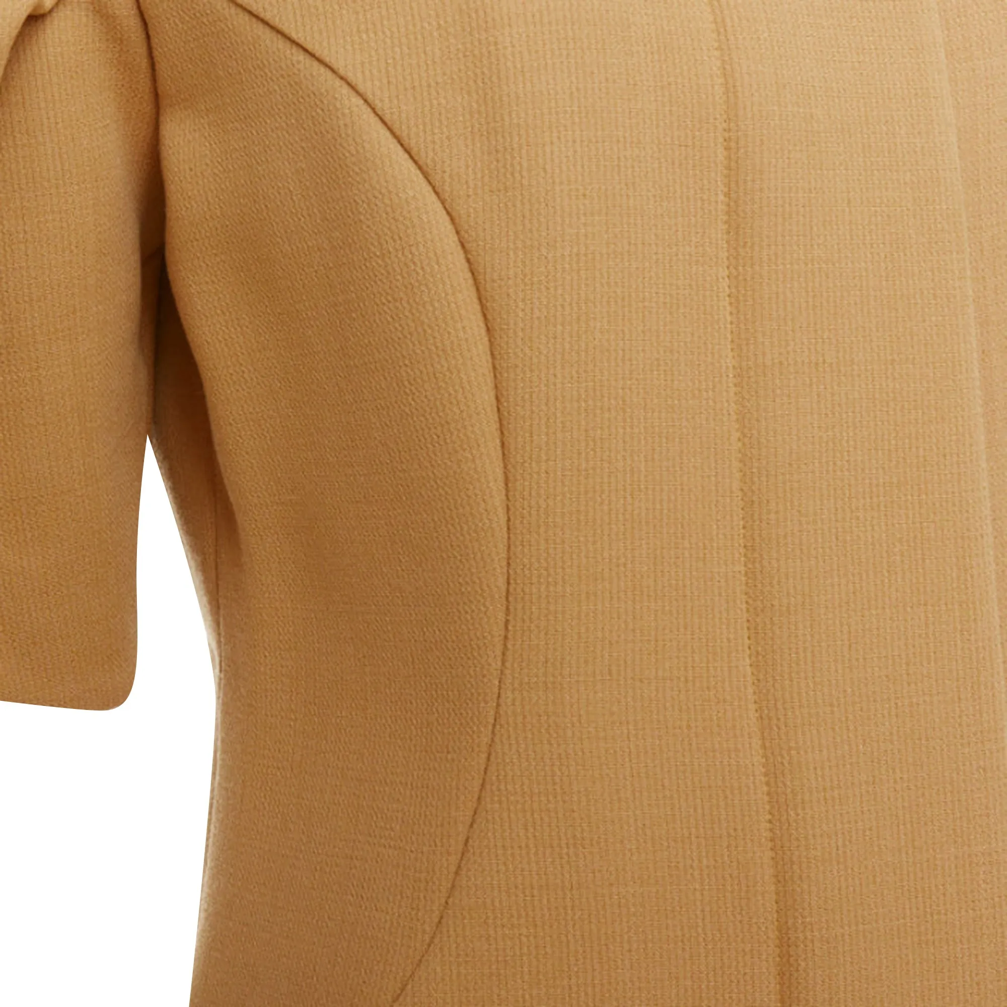Marni Virgin Wool Puff Darted Sleeve Zip Round Collar Coat