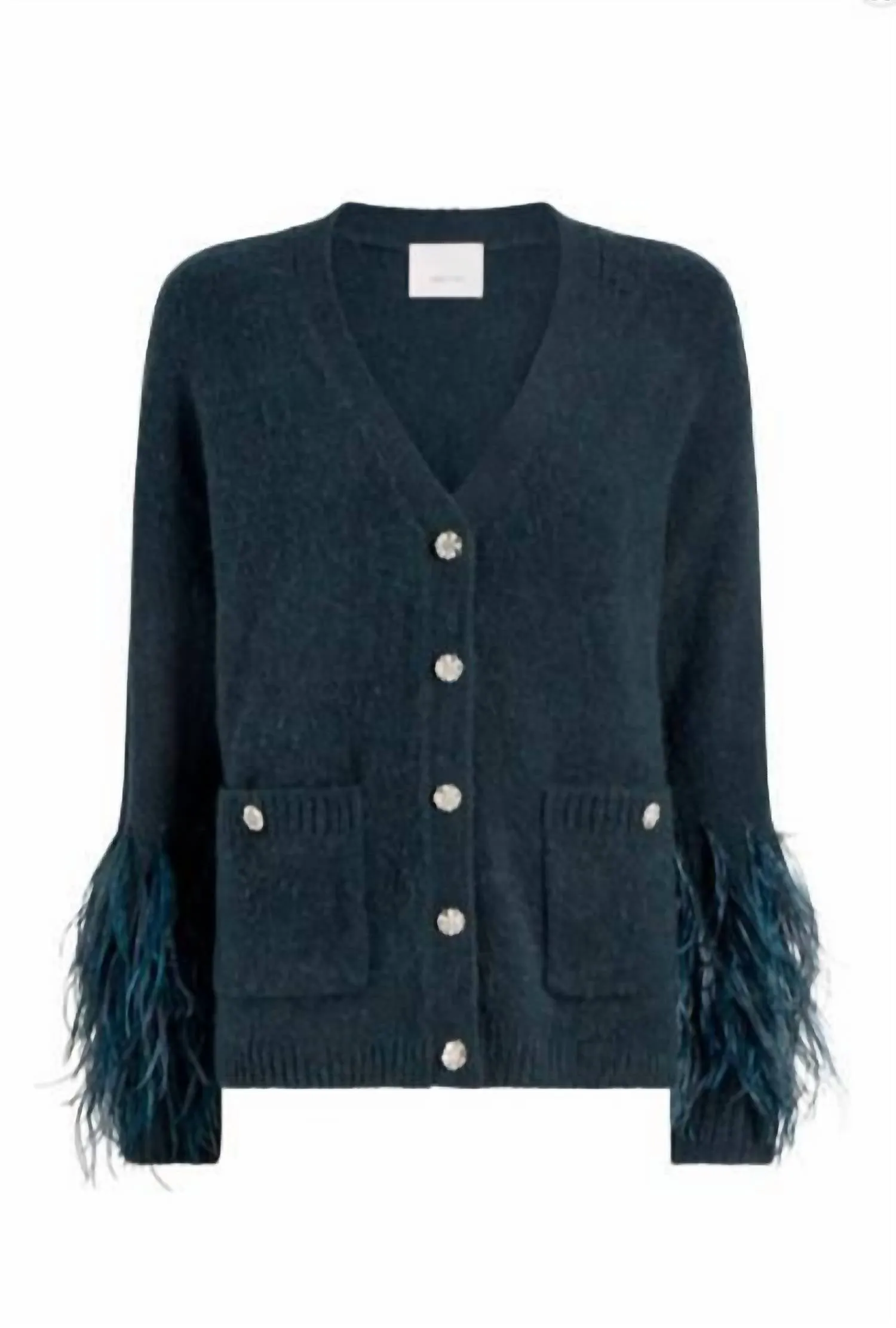 Marnie Cardigan In Evergreen