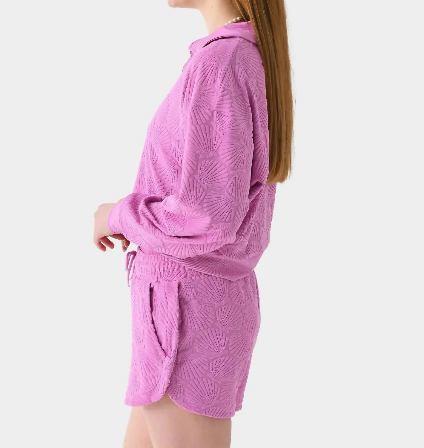 Martina Polo Sweater In Shell Pink
