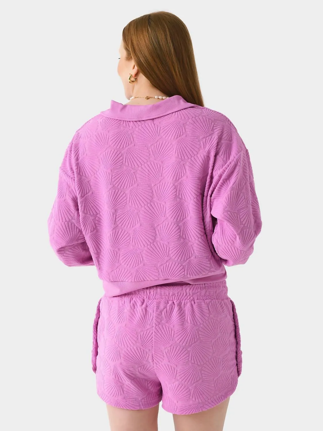 Martina Polo Sweater In Shell Pink