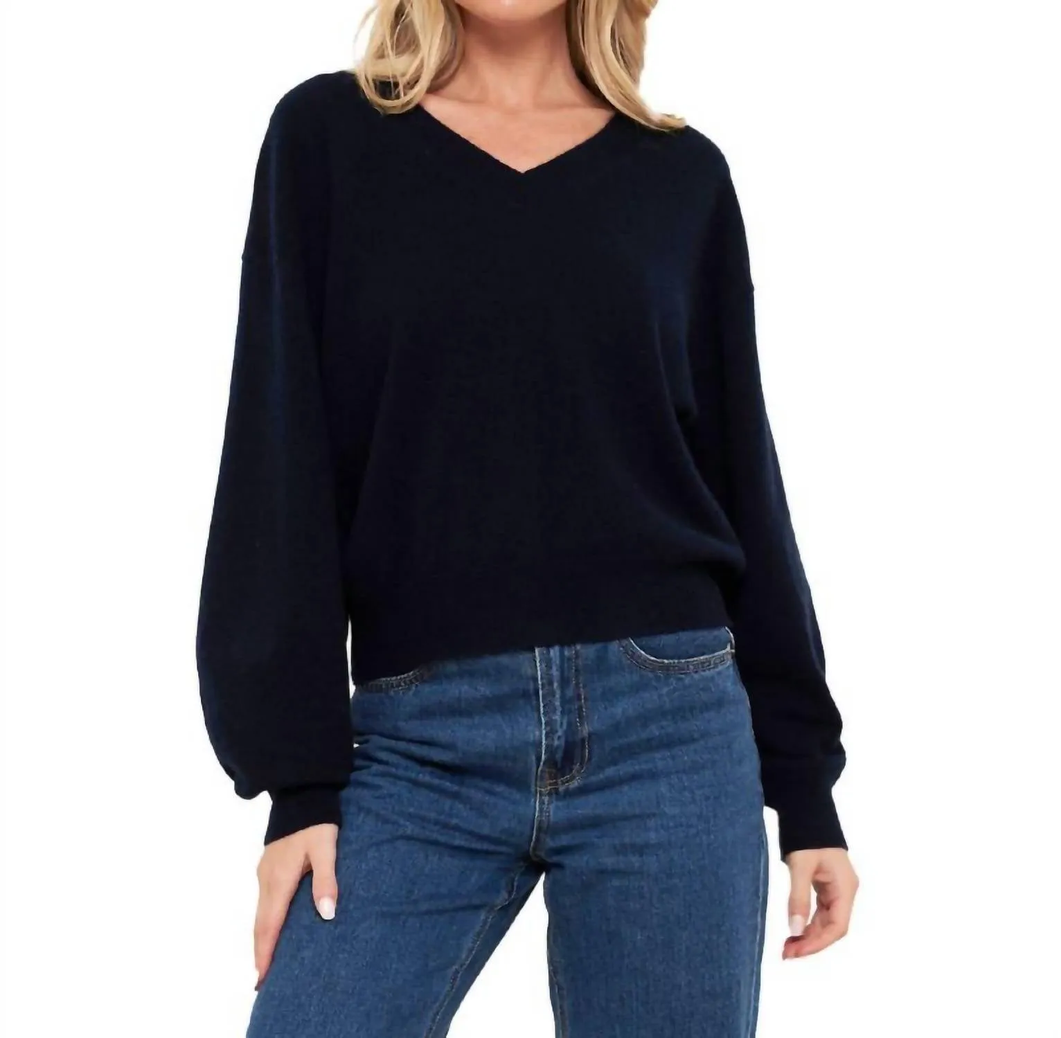 Matilda V Neck In Navy