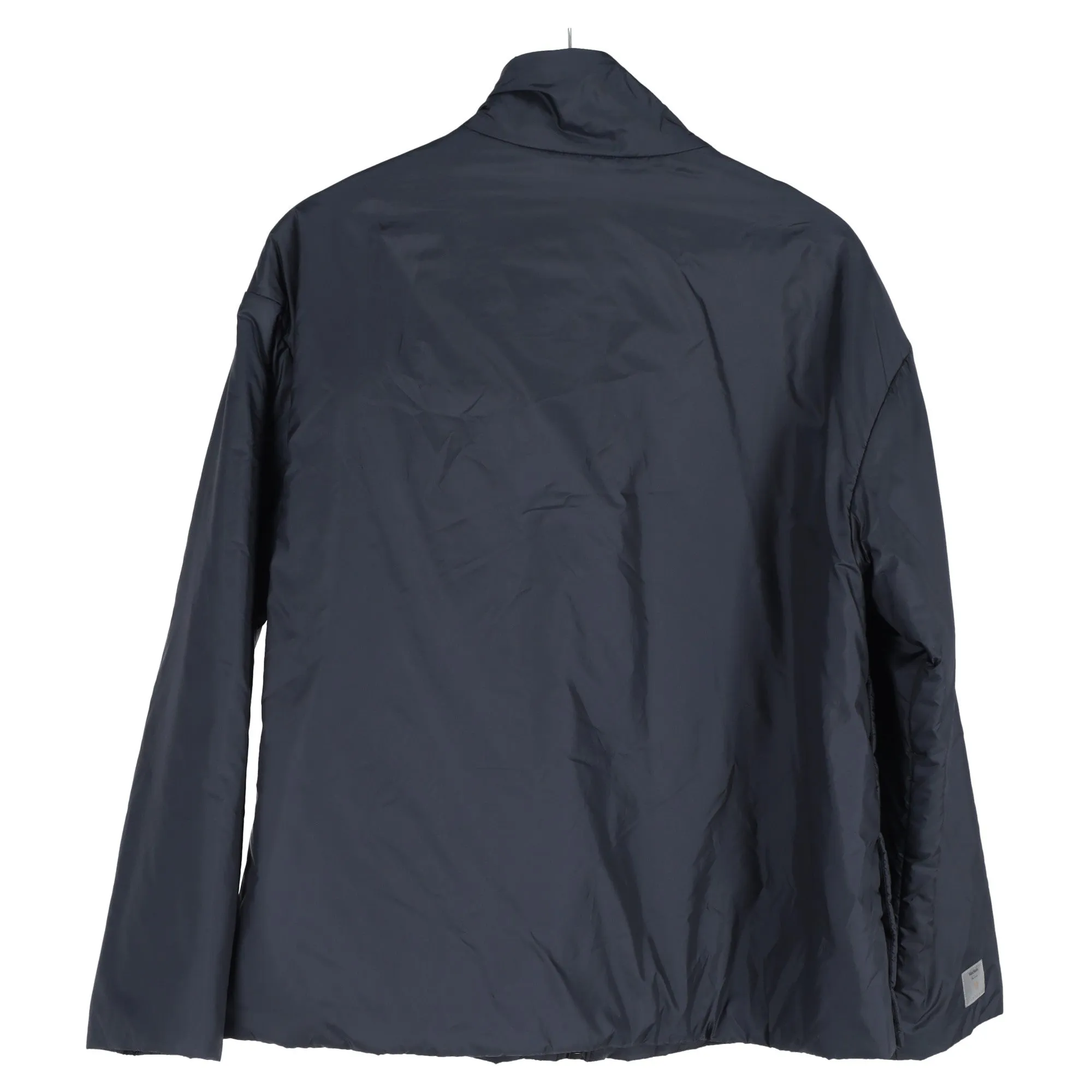 Max Mara The Cube Padded Zipped Jacket in Navy Blue Polyester