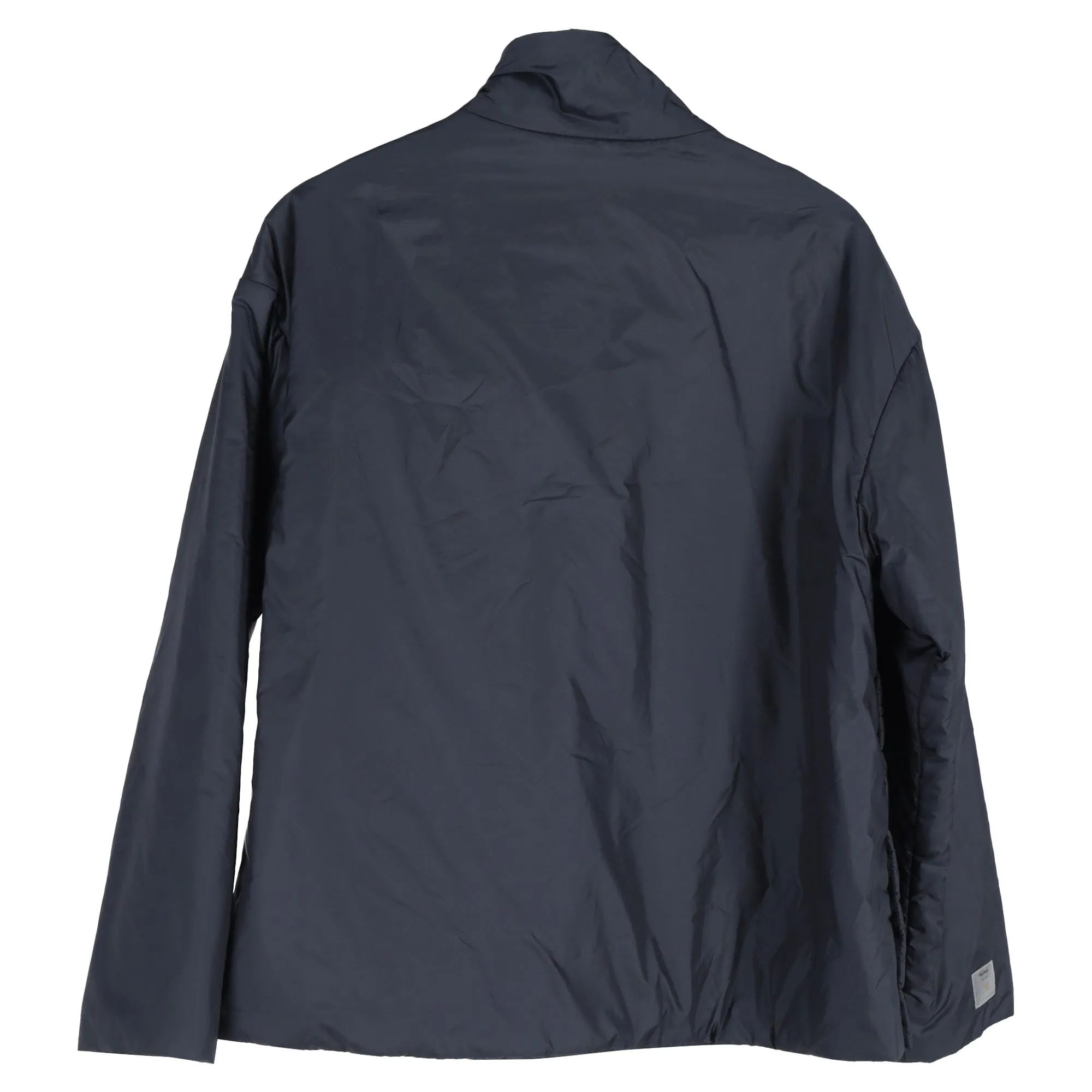 Max Mara The Cube Padded Zipped Jacket in Navy Blue Polyester
