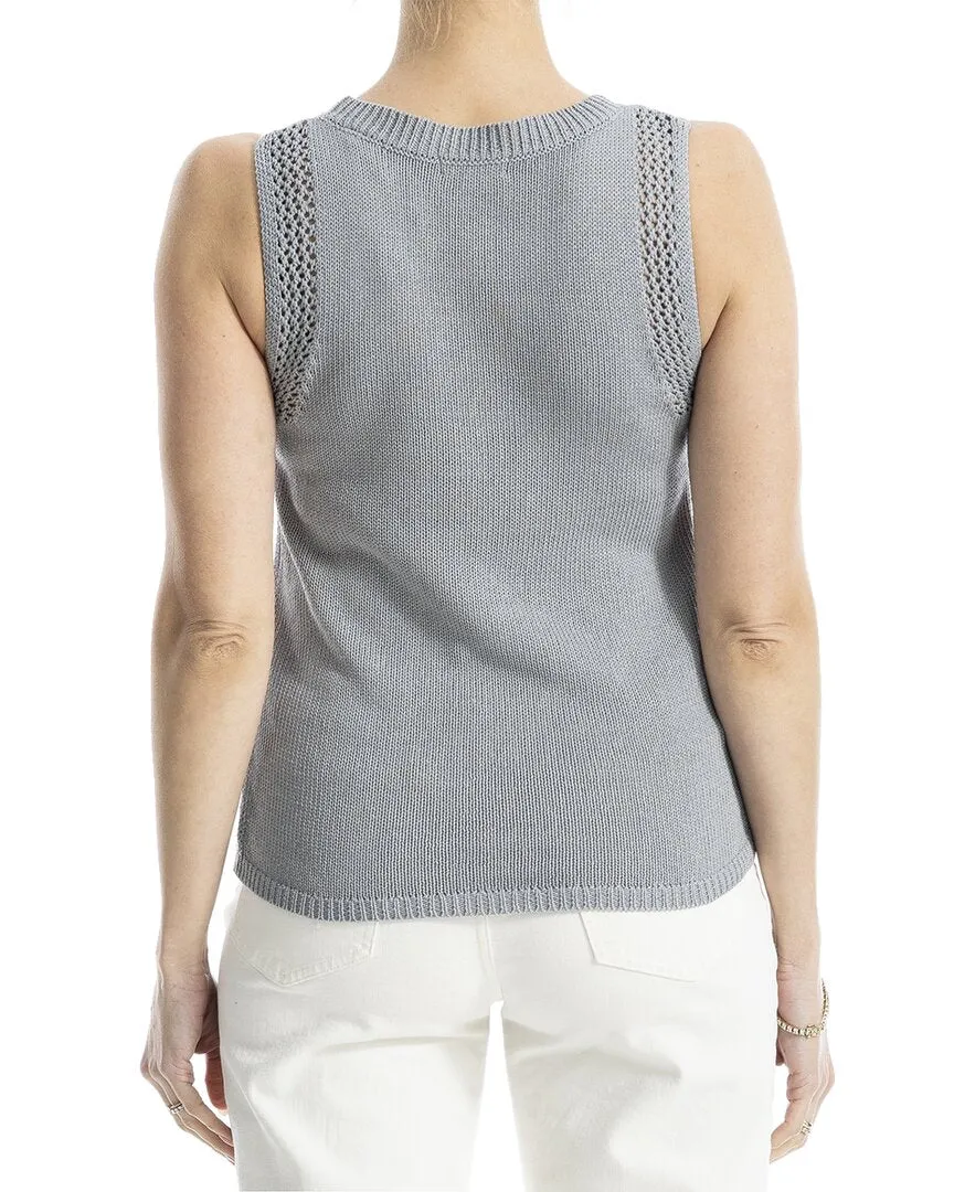 Max Studio Linen-Blend Sweater Top