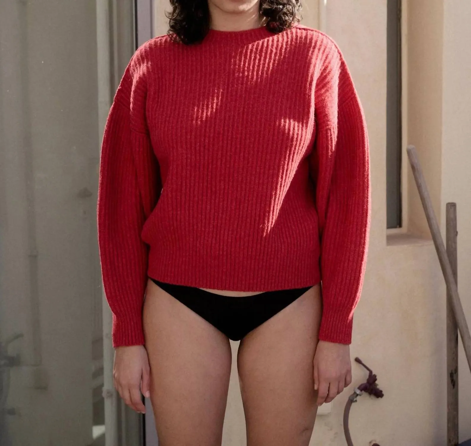 Mea Pullover Sweater In Red