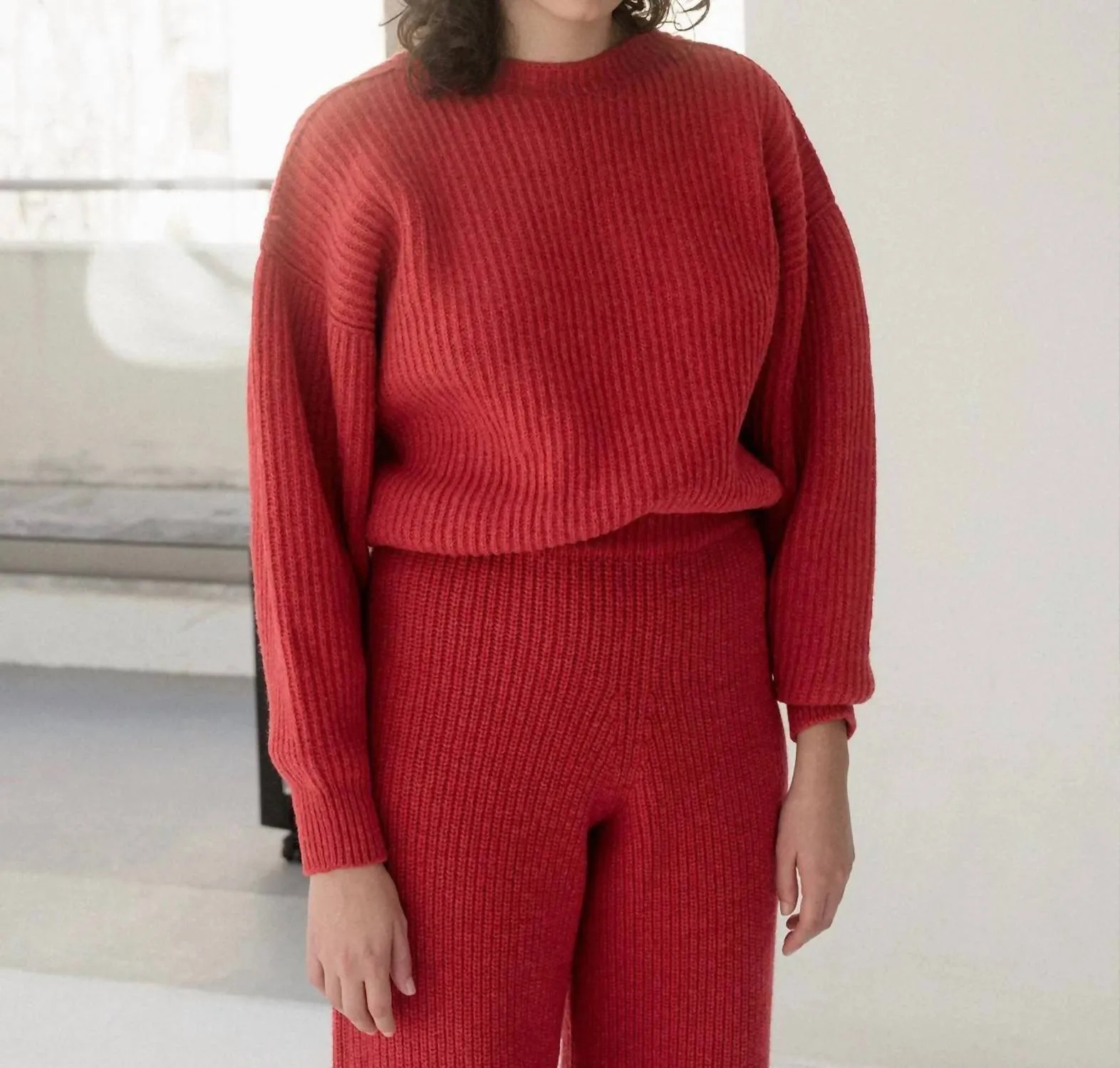Mea Pullover Sweater In Red