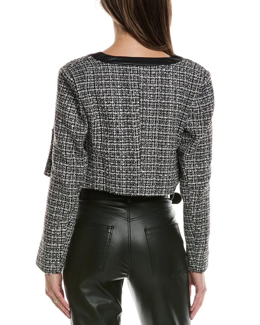 MEIVEN Tweed Wool-Blend Cardigan