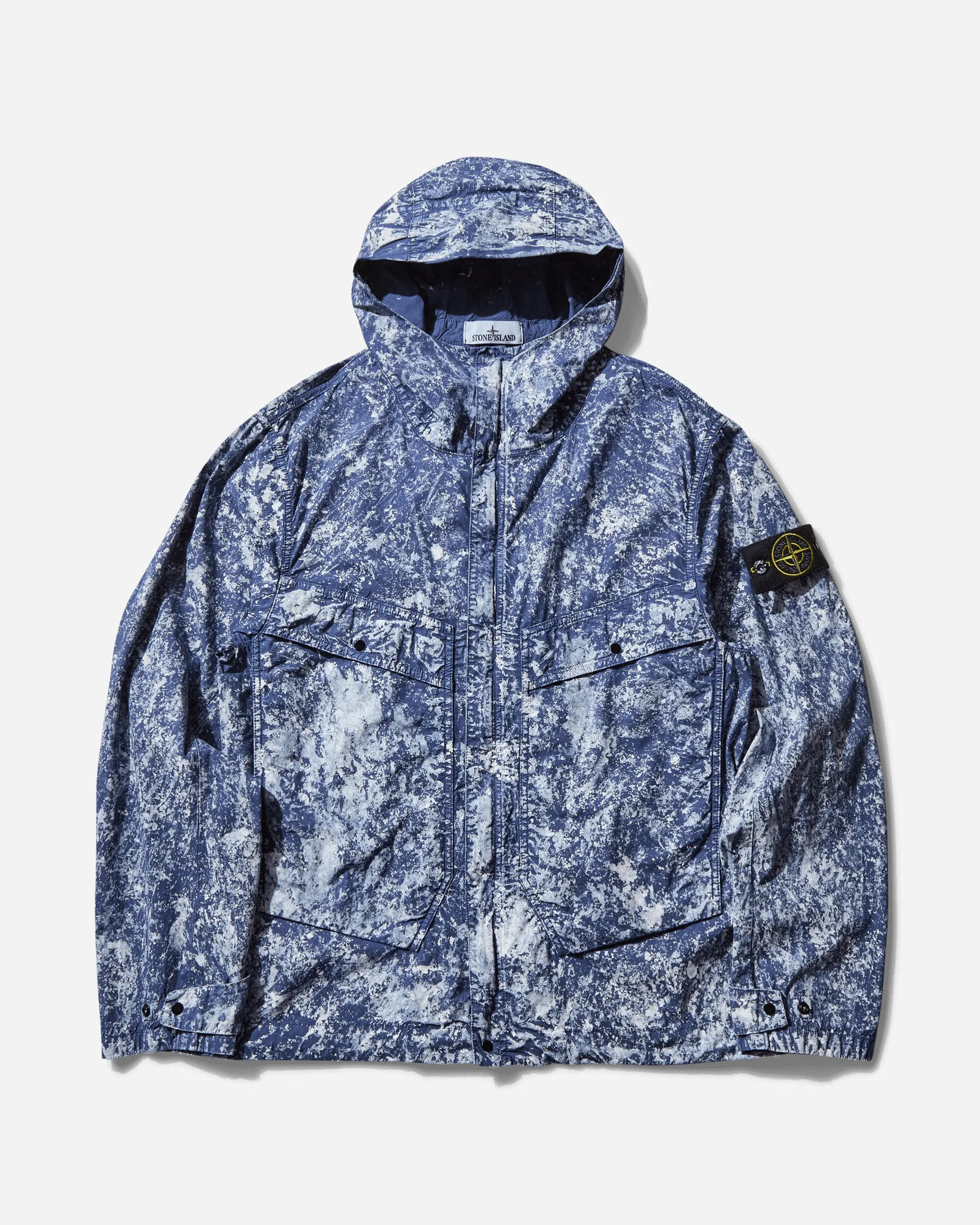 Men's Pigment on Tela Paracadute Stretch-TC Jacket Blue Marine