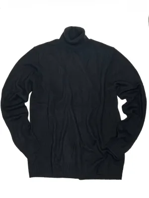Men's Turtleneck Sweater In Black