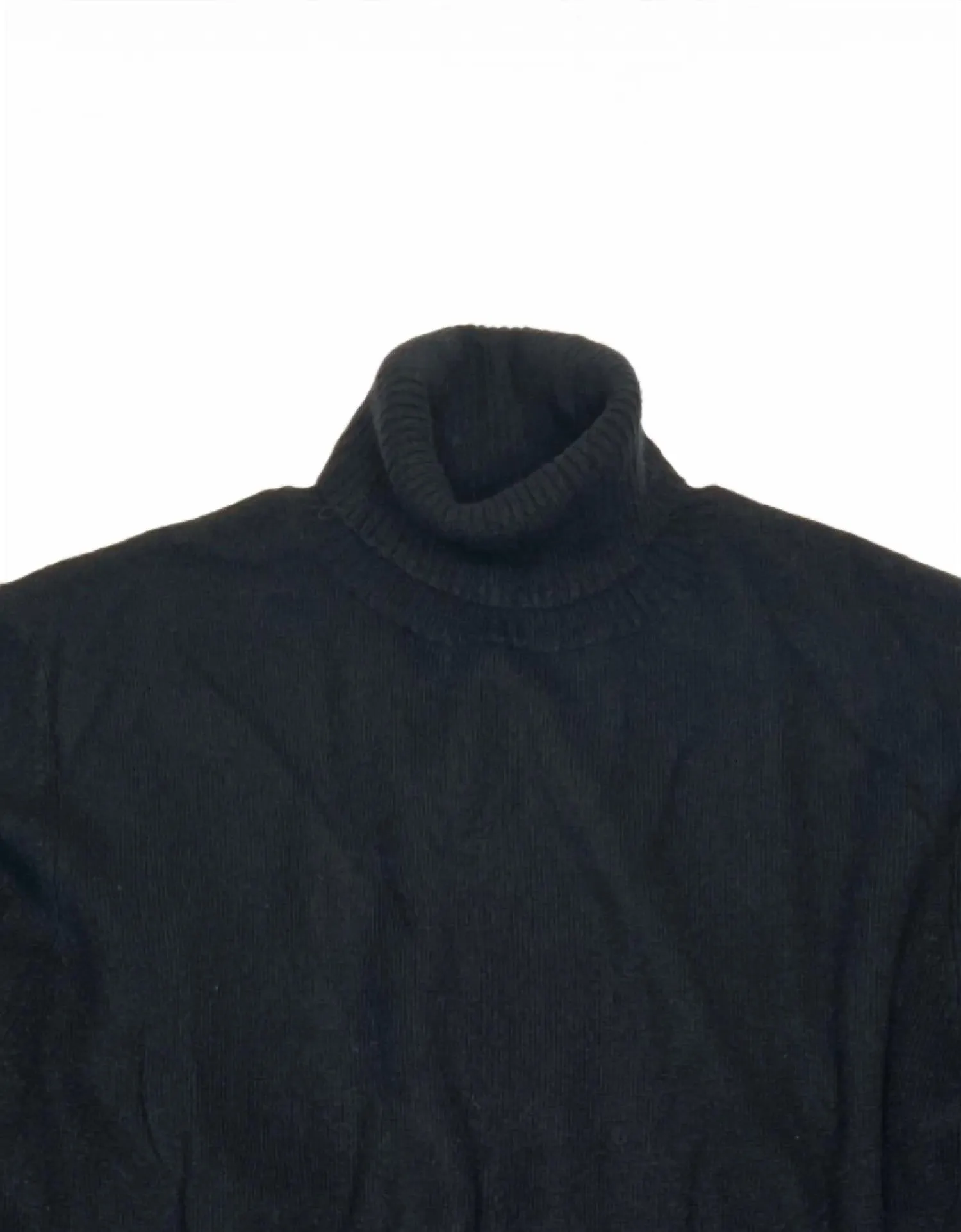 Men's Turtleneck Sweater In Black