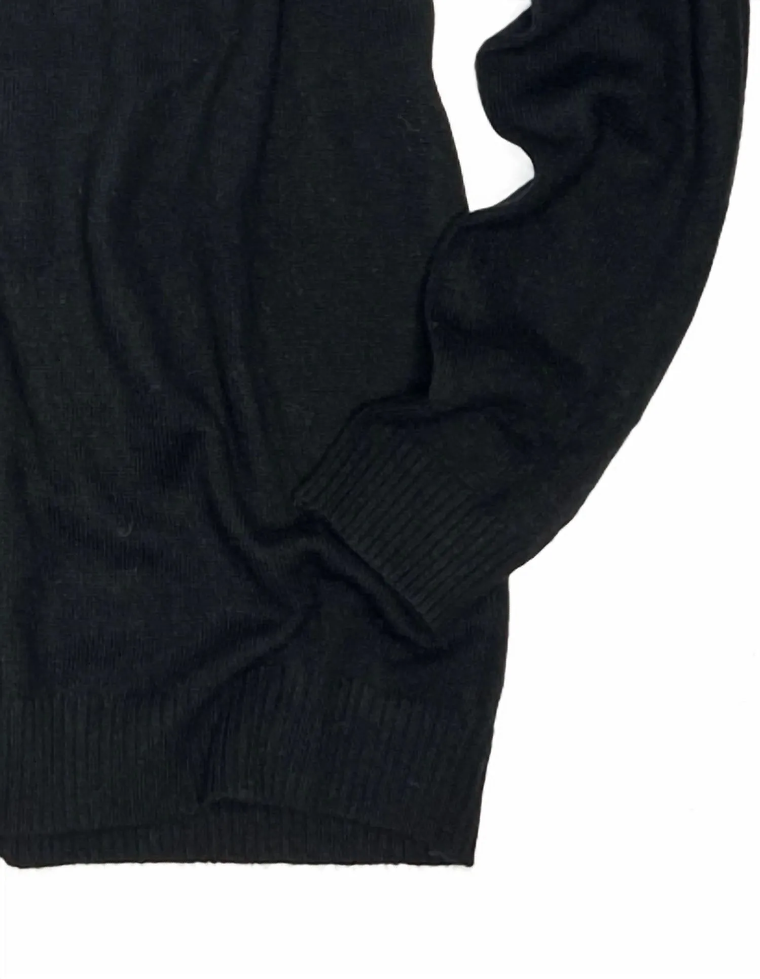 Men's Turtleneck Sweater In Black
