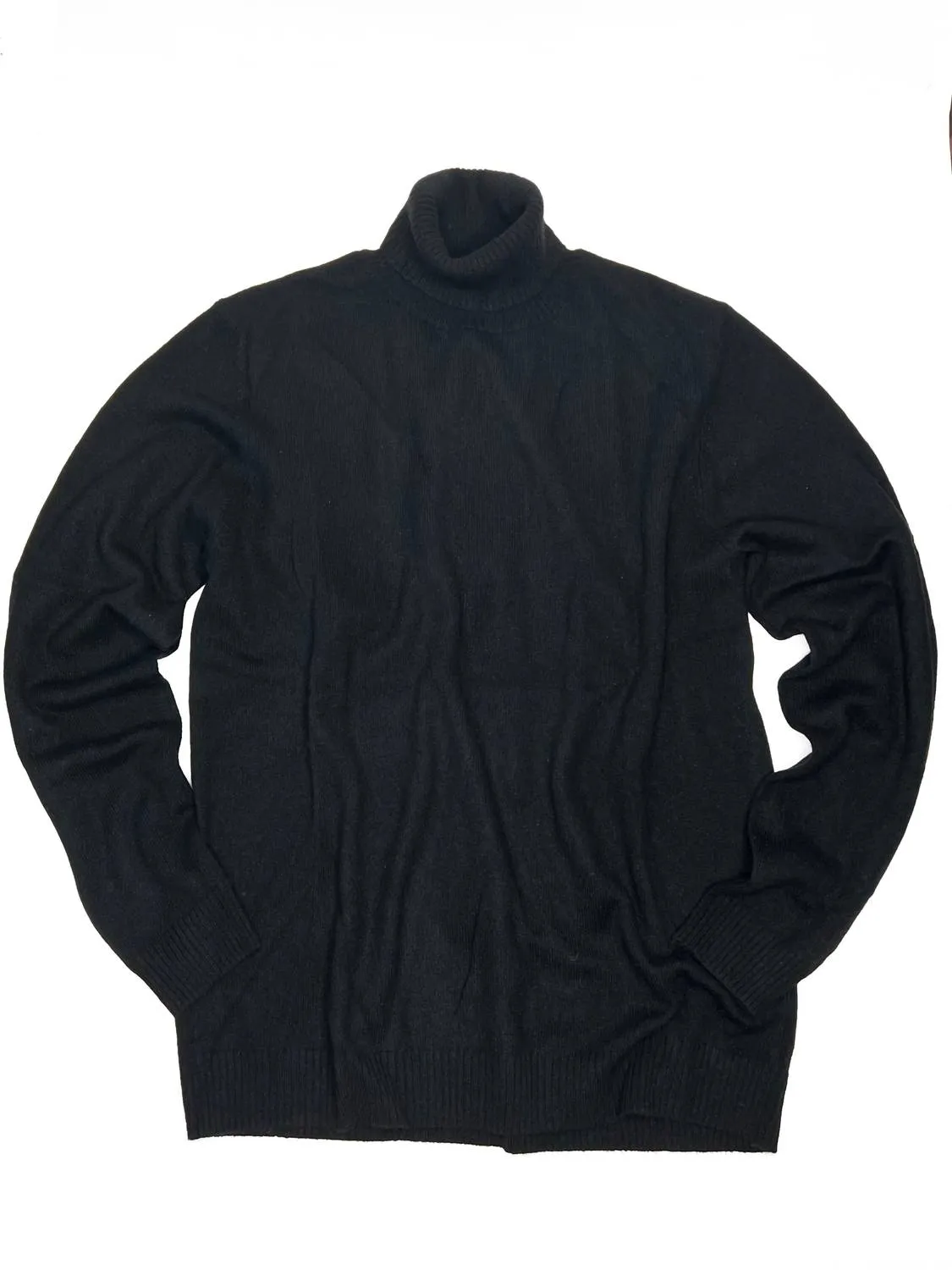 Men's Turtleneck Sweater In Black