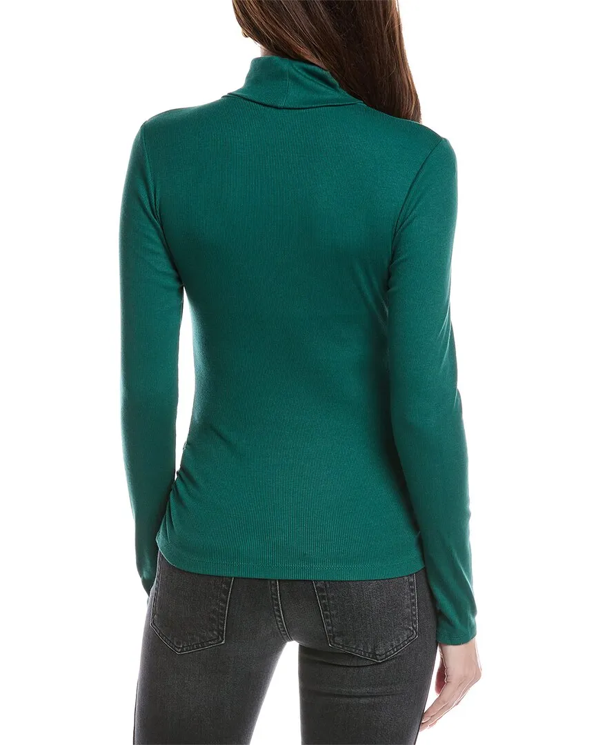 Michael Stars Beck Ruched Turtleneck T-Shirt